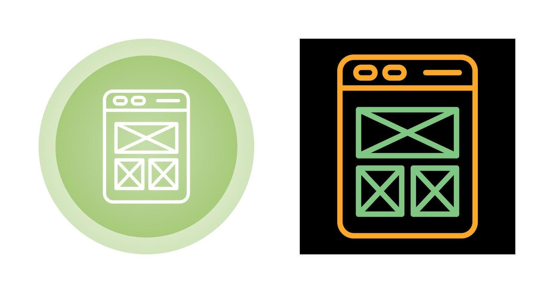 Wireframing Vector Icon