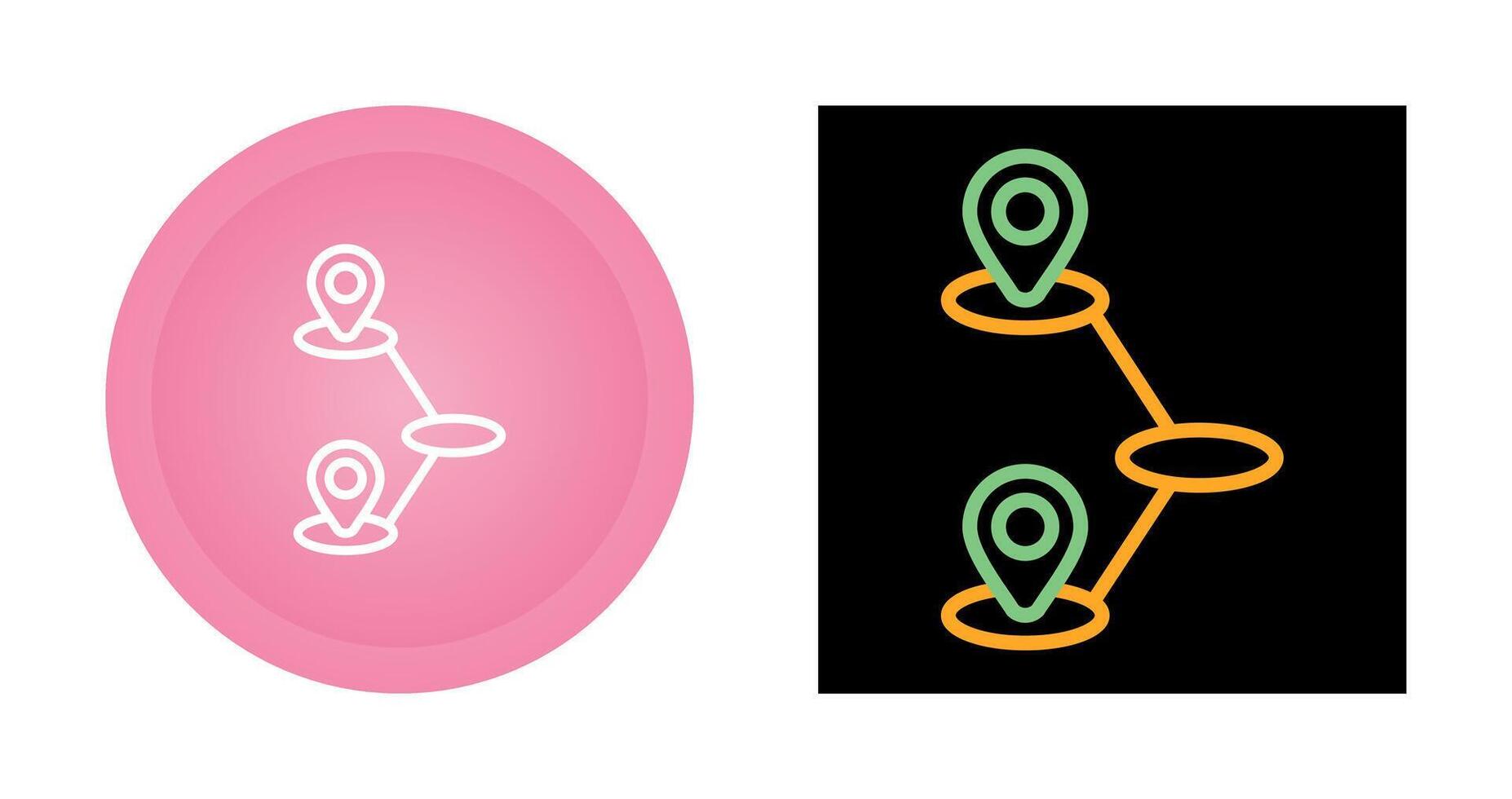 Journey Mapping Vector Icon