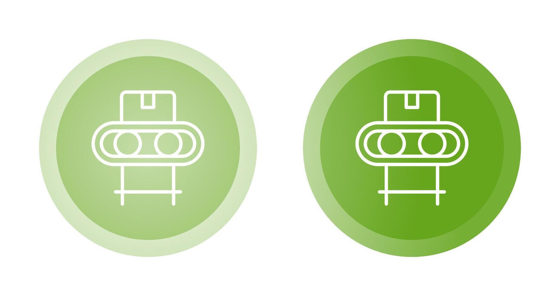 icono de vector de cinta transportadora