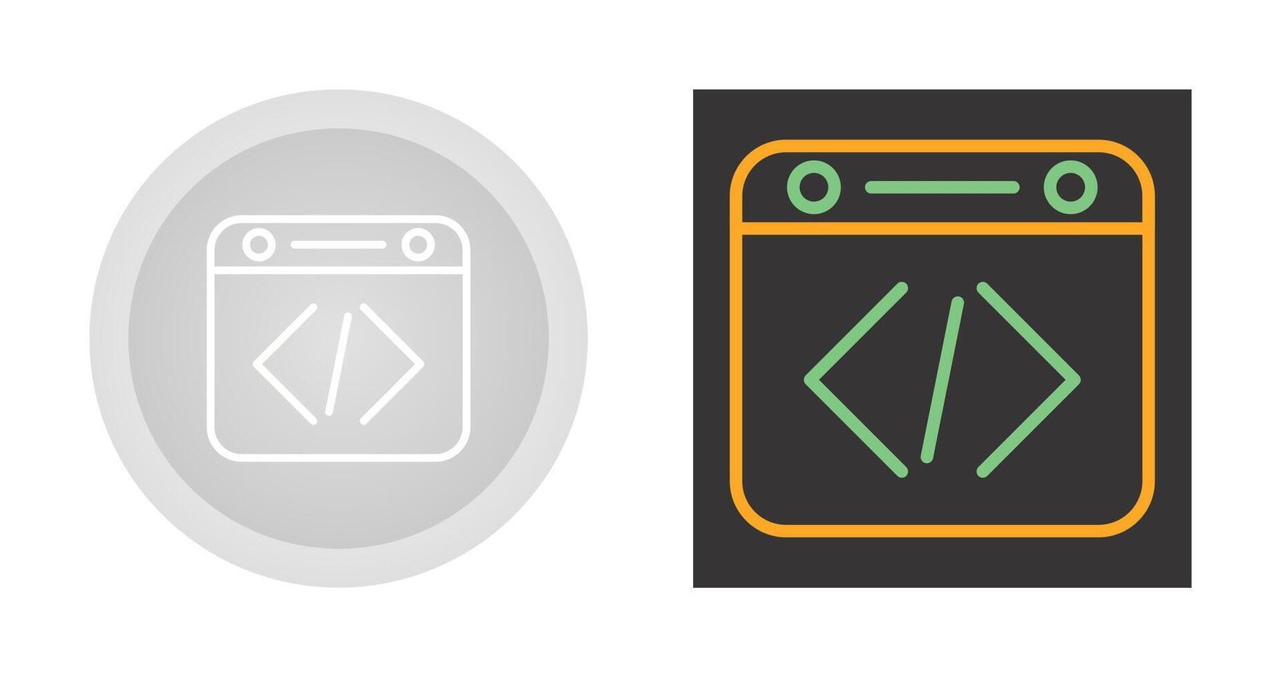 Unique Two Icons Set vector