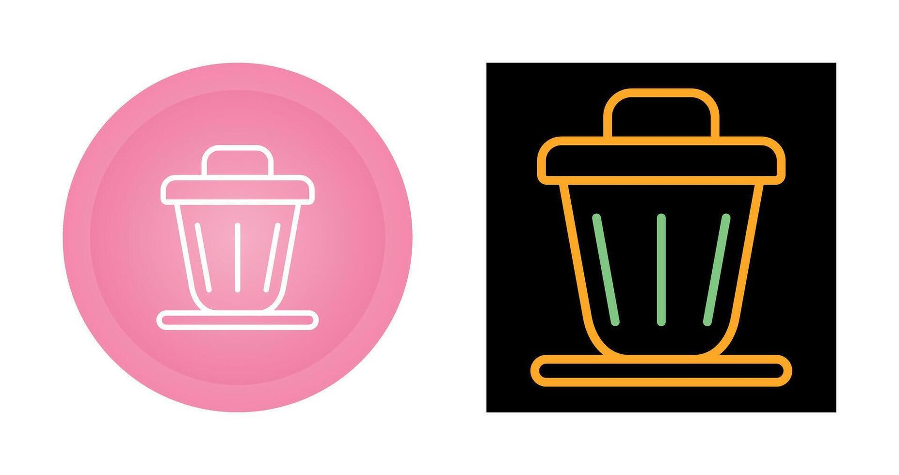 Trash bin Vector Icon