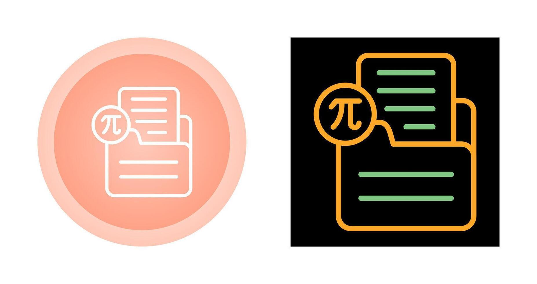 Document Insert Formula Vector Icon