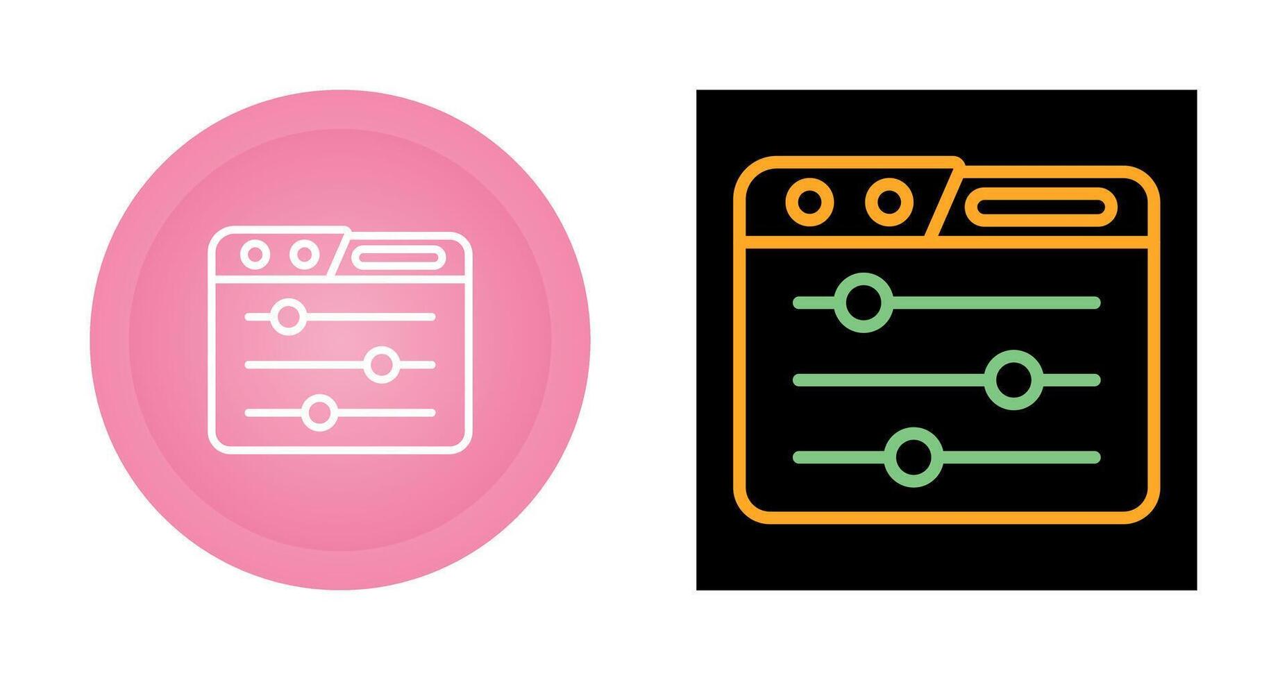 Control Panel Vector Icon