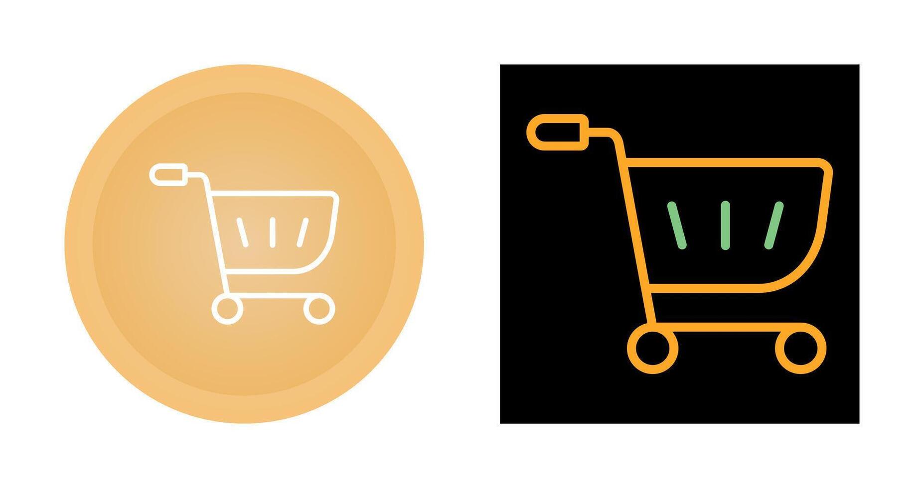 icono de vector de carrito de compras