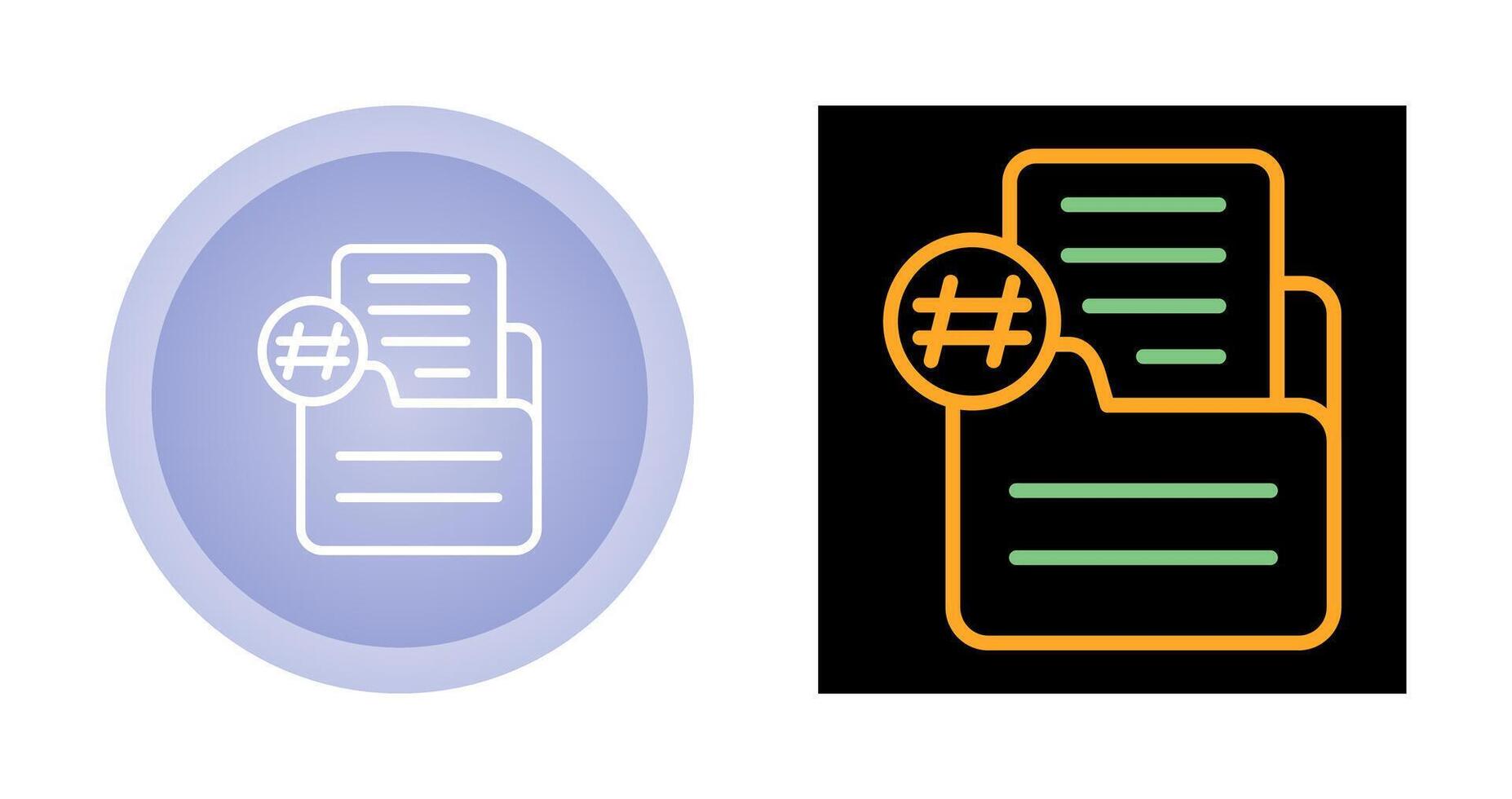 Document Numbering Vector Icon