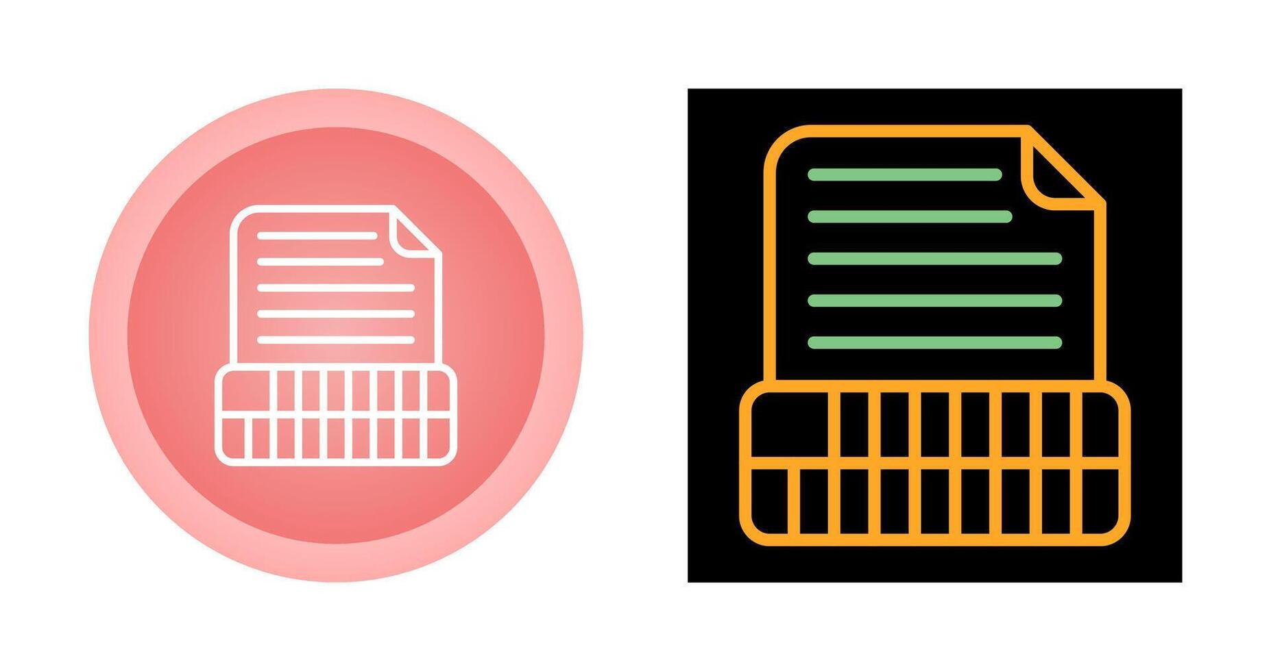 Document Insert Table Vector Icon