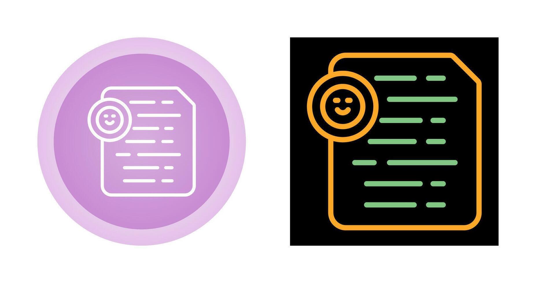 Document Insert Emoji Vector Icon