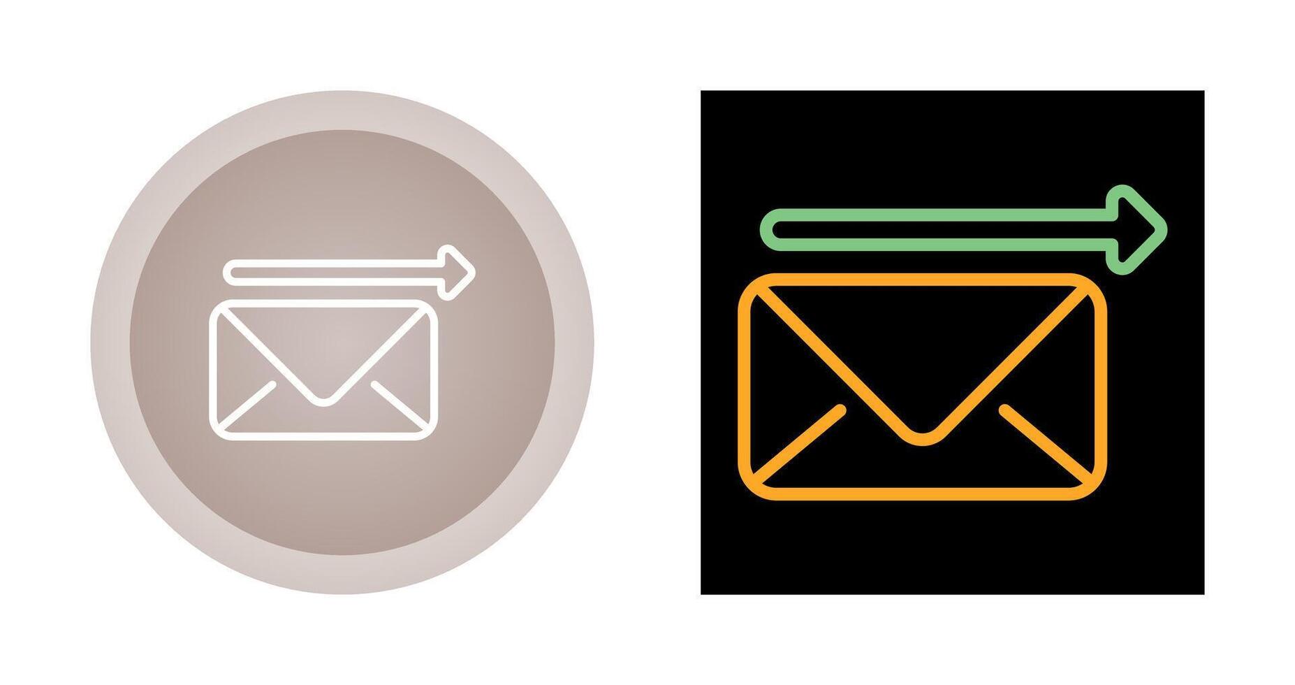 Envelope with arrow Vector Icon