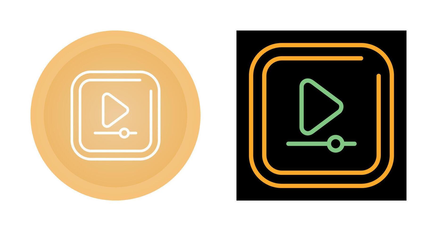 Video Play Square Vector Icon