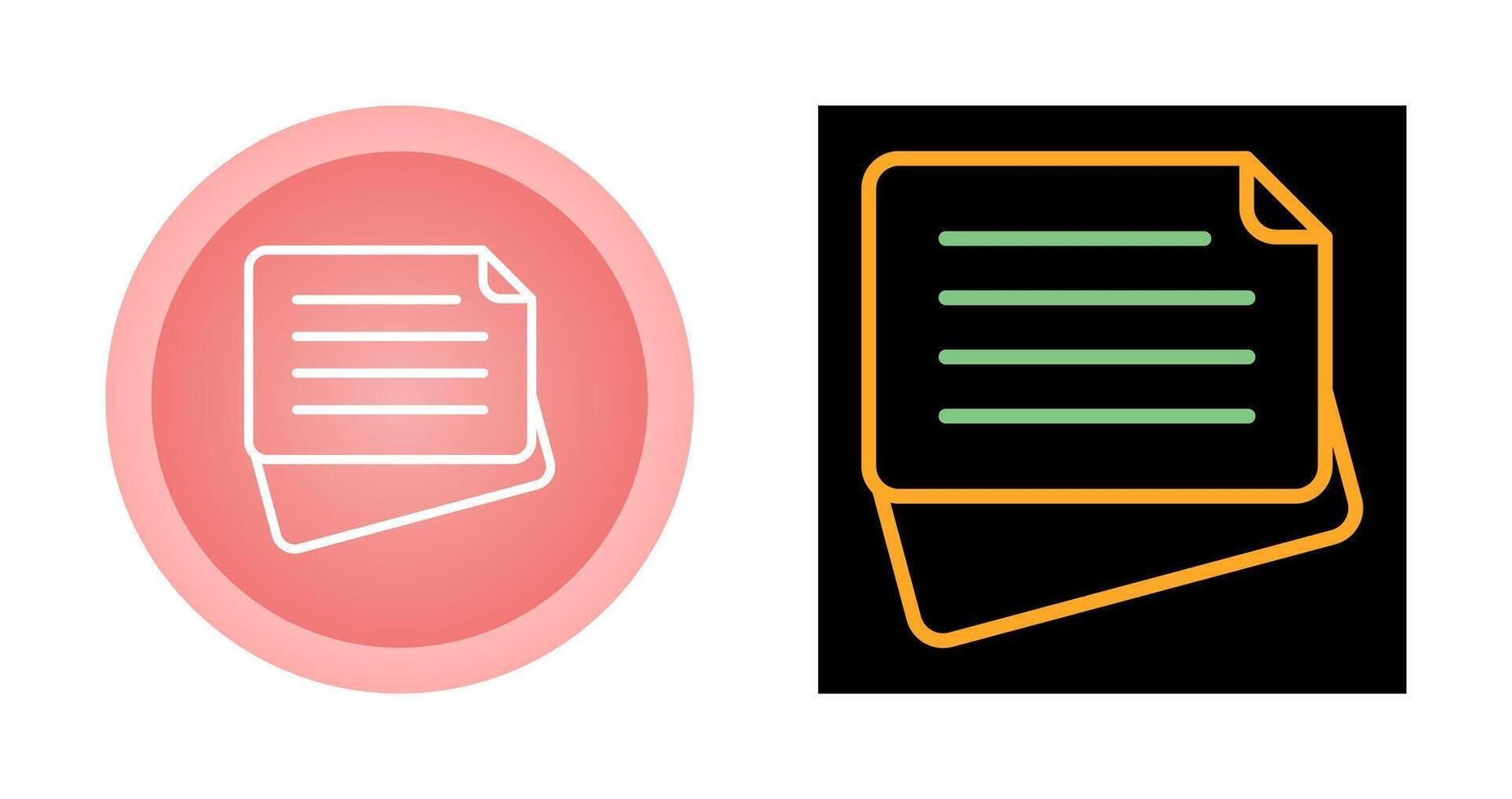 Sticky Note Vector Icon
