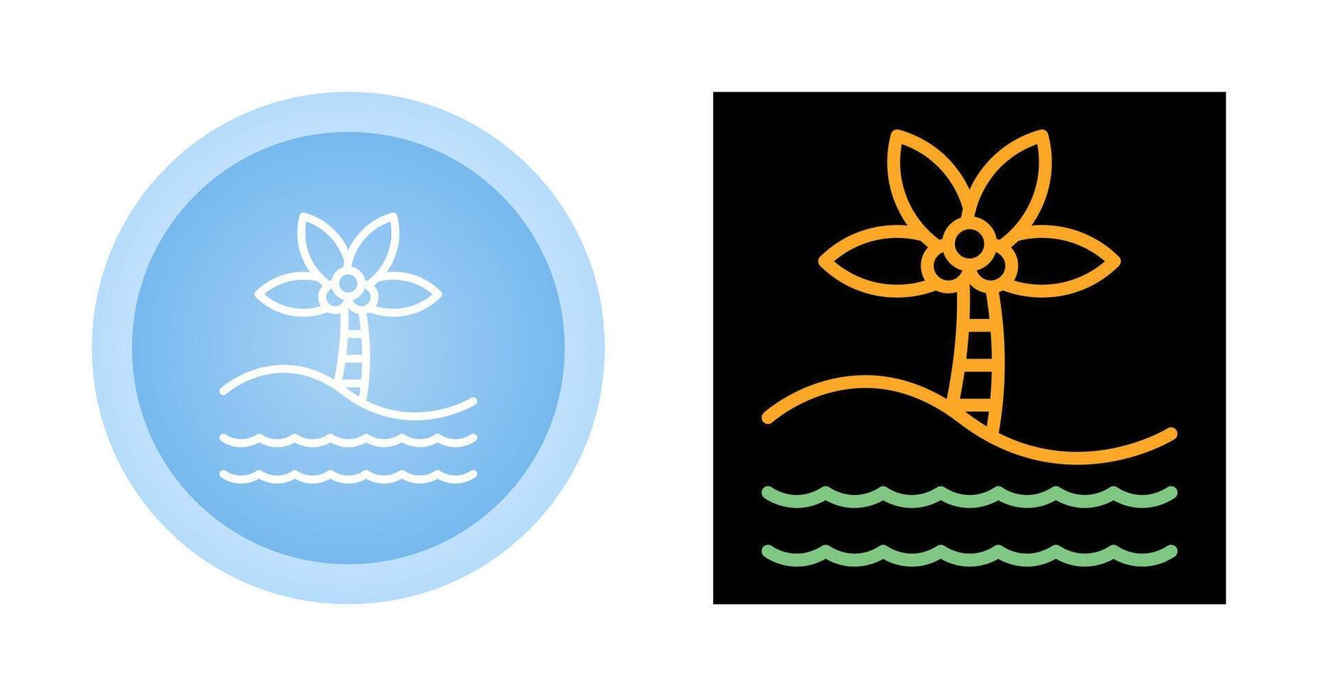 Island Vector Icon