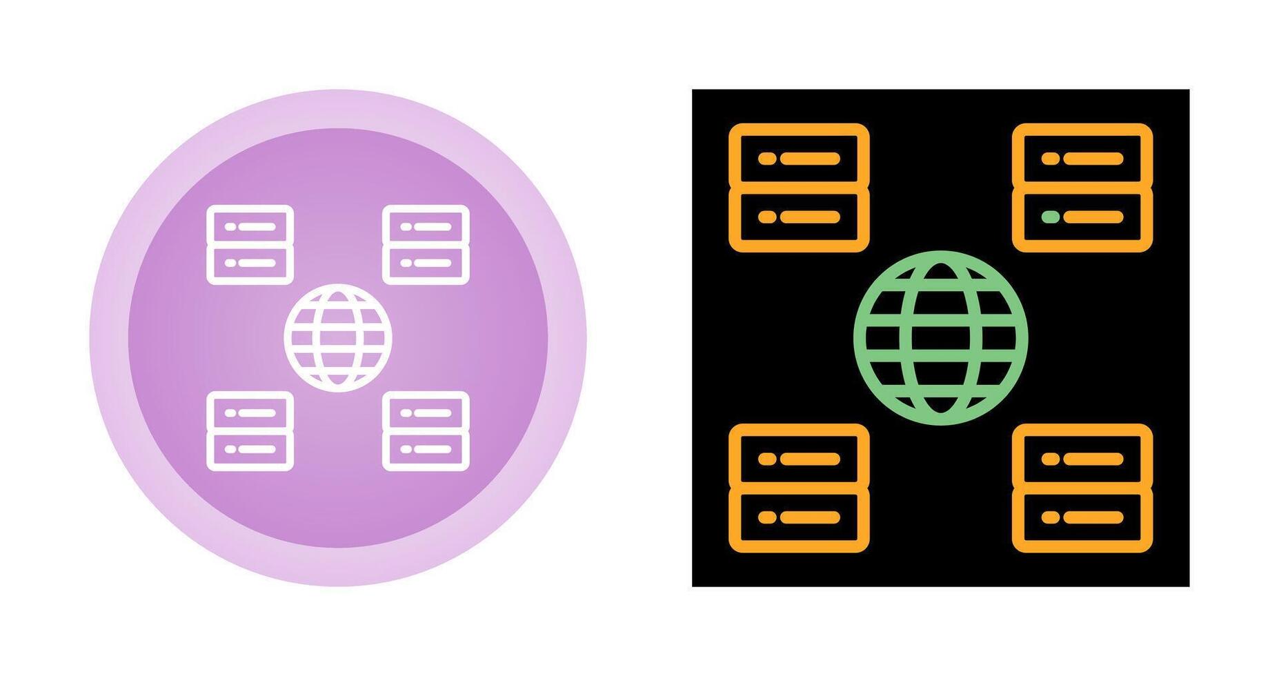 Content Delivery Network Vector Icon