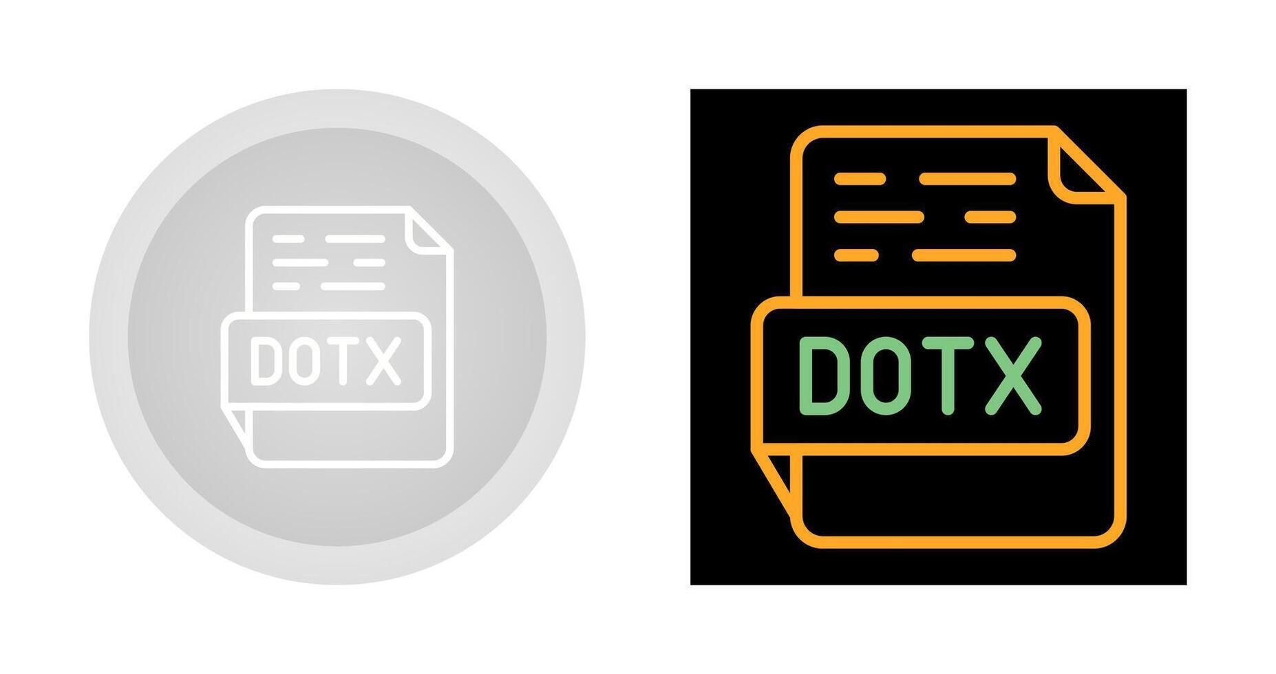 DOTX Vector Icon