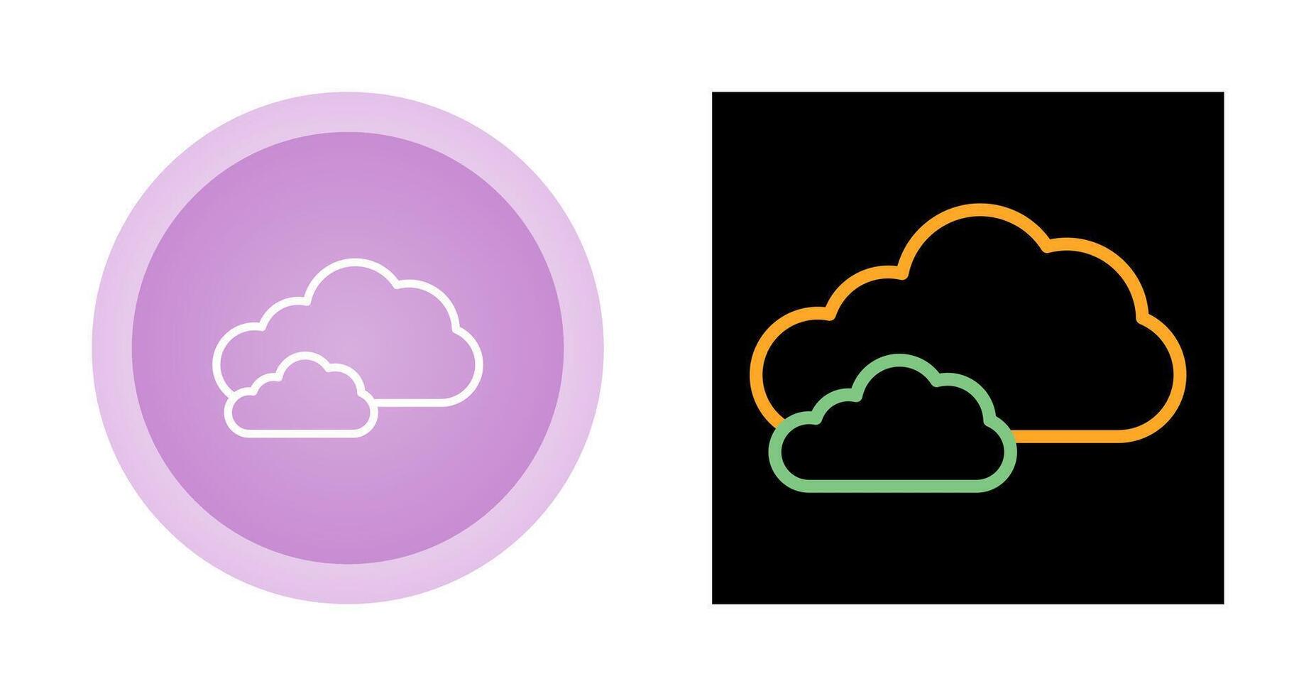 icono de vector de nube