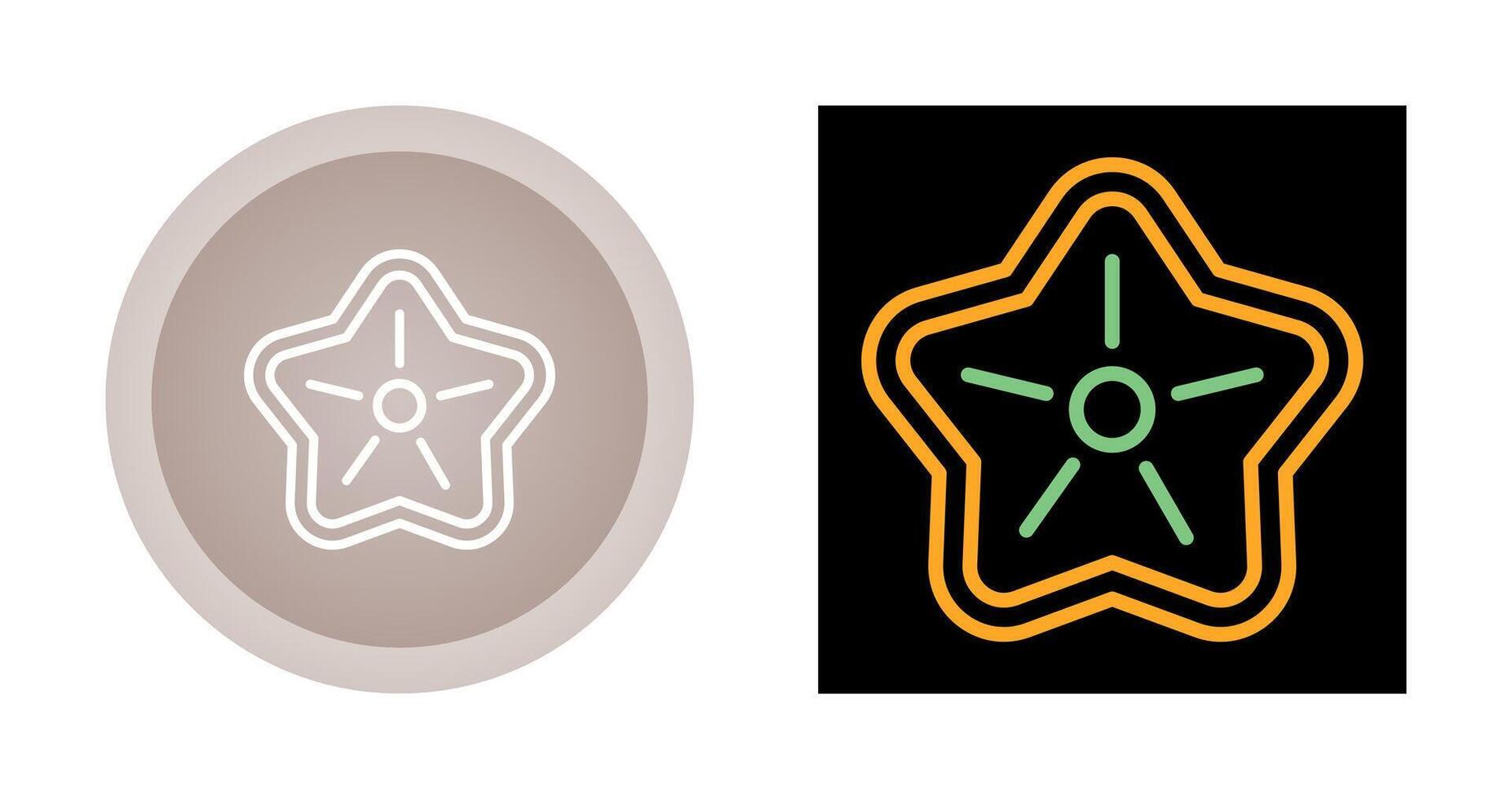 icono de vector de estrella de mar