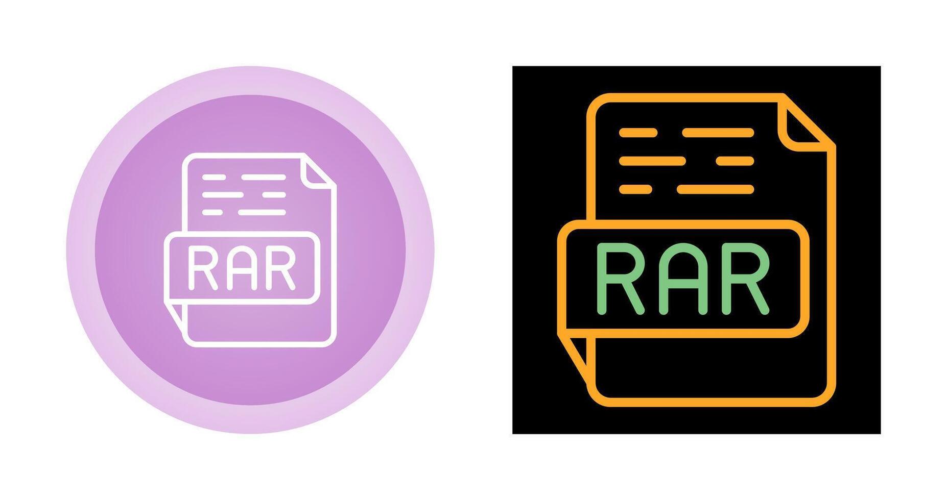 RAR Vector Icon