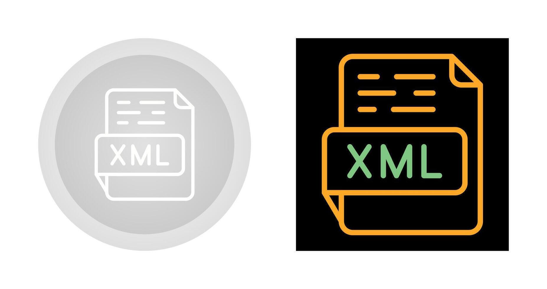 XML Vector Icon