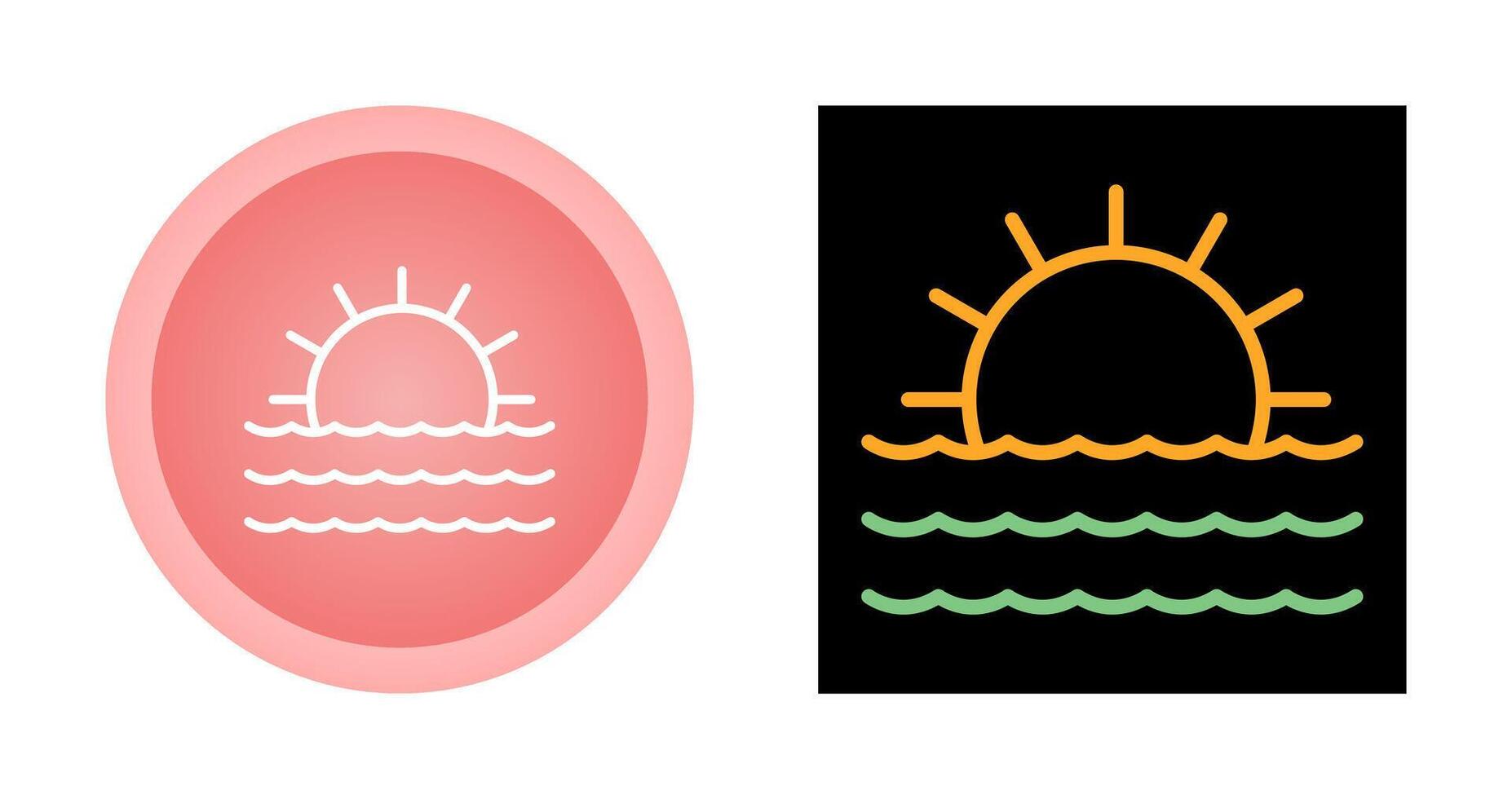 Sunset Vector Icon