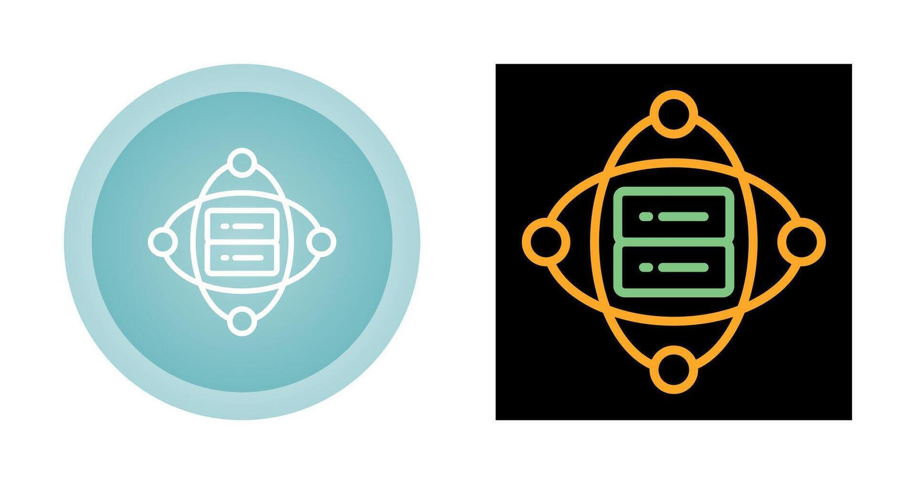 Cluster Server Vector Icon