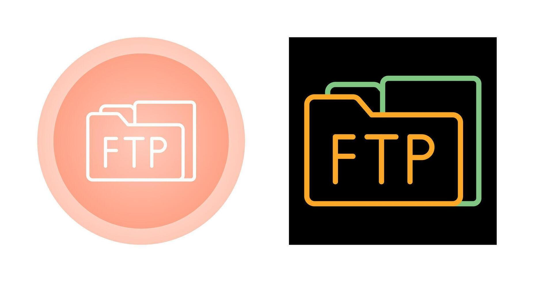 FTP Access Vector Icon