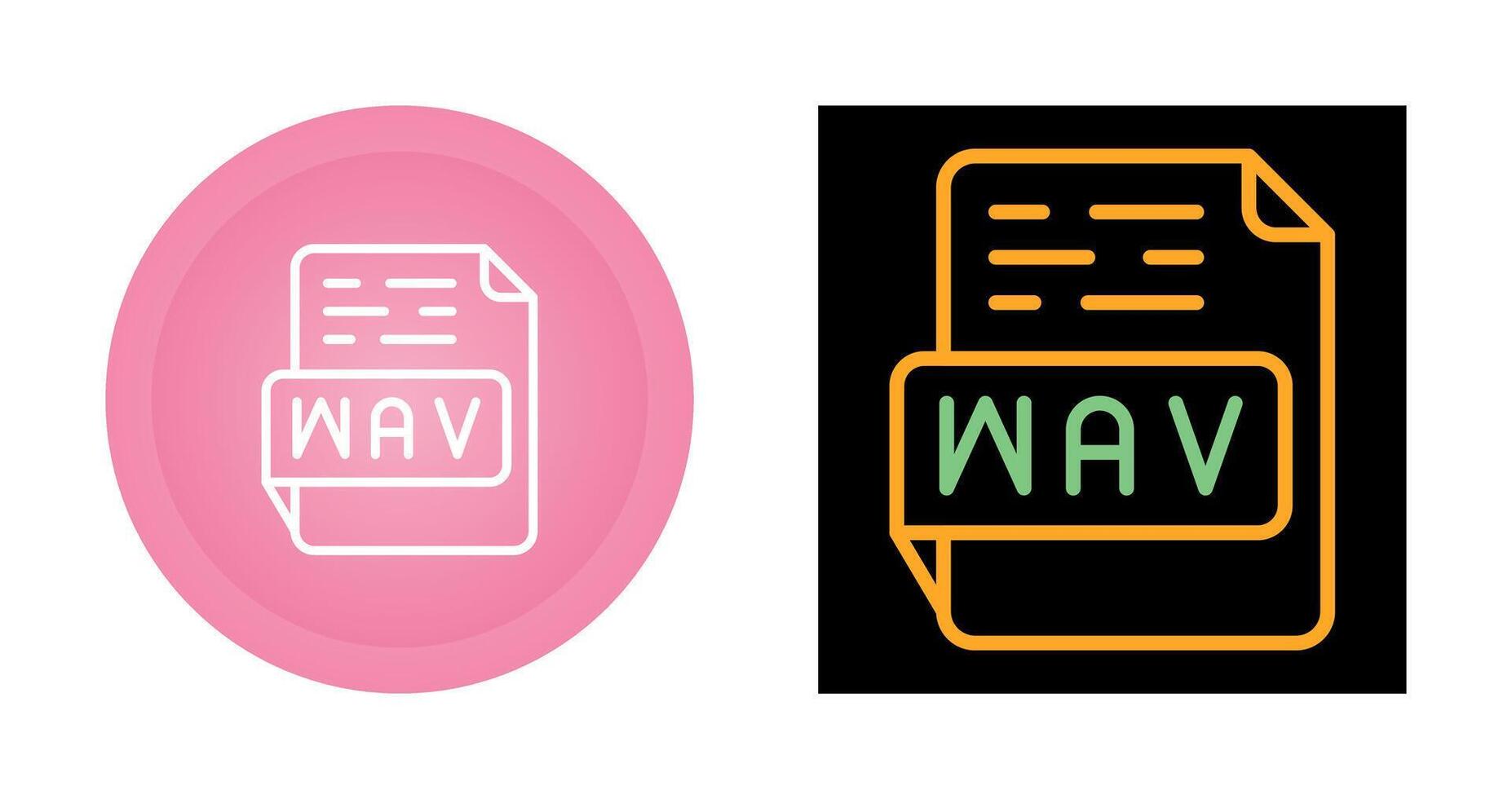 wav vector icono