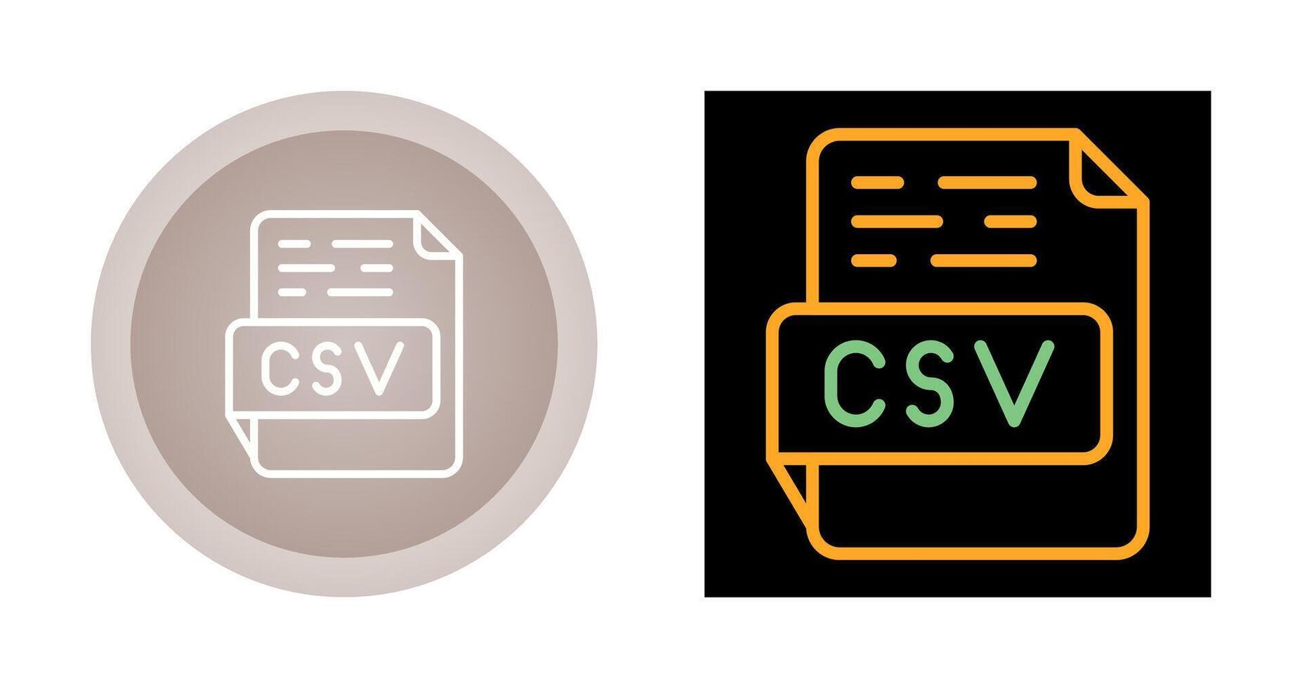 CSV Vector Icon