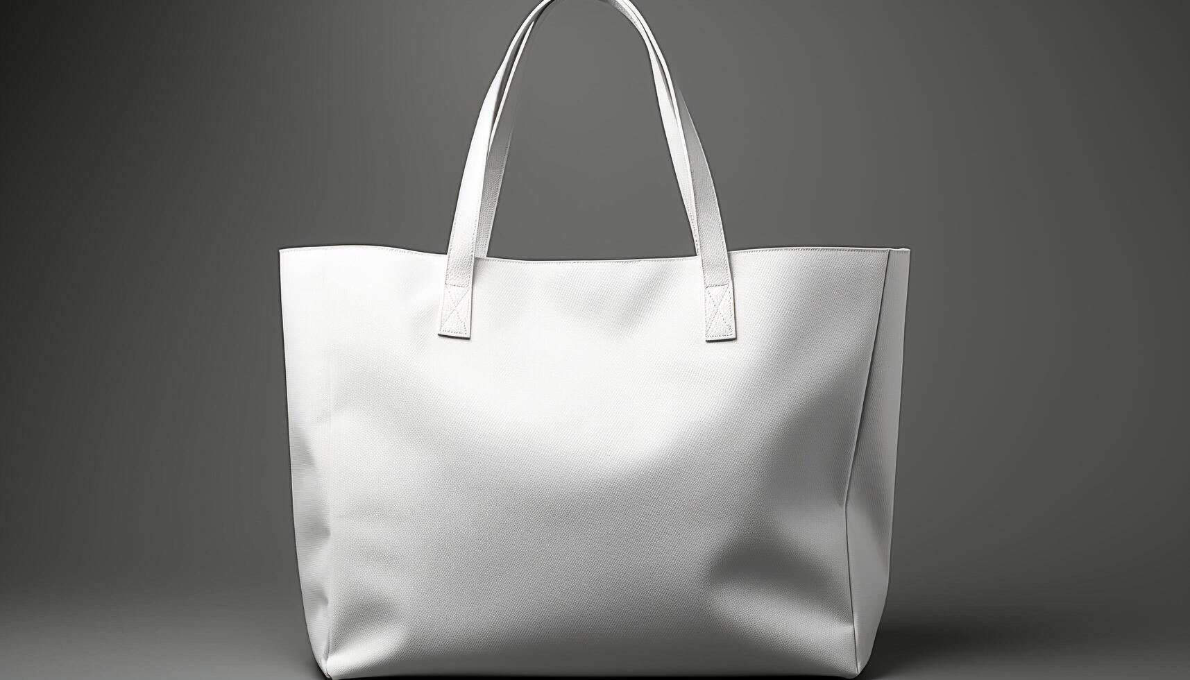 AI generated Fashionable tote bag carrying a single elegant gift packet generated by AI photo