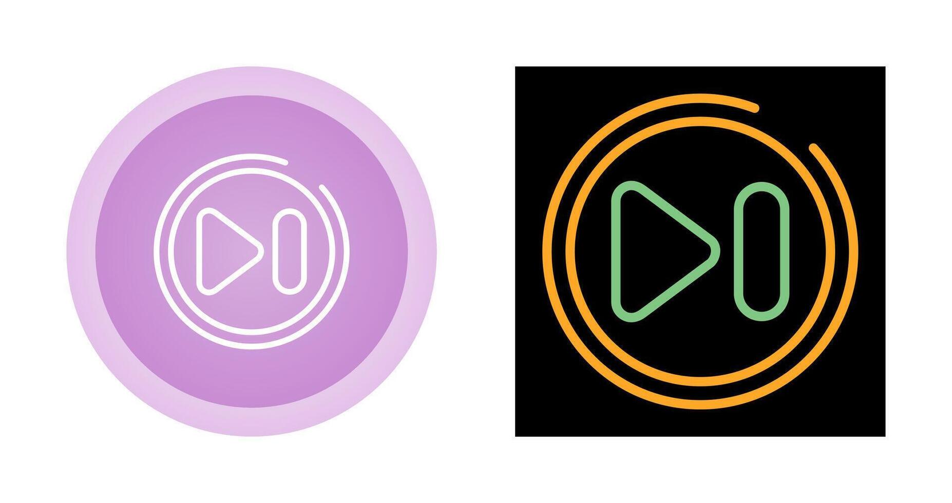 Next Track Button Vector Icon