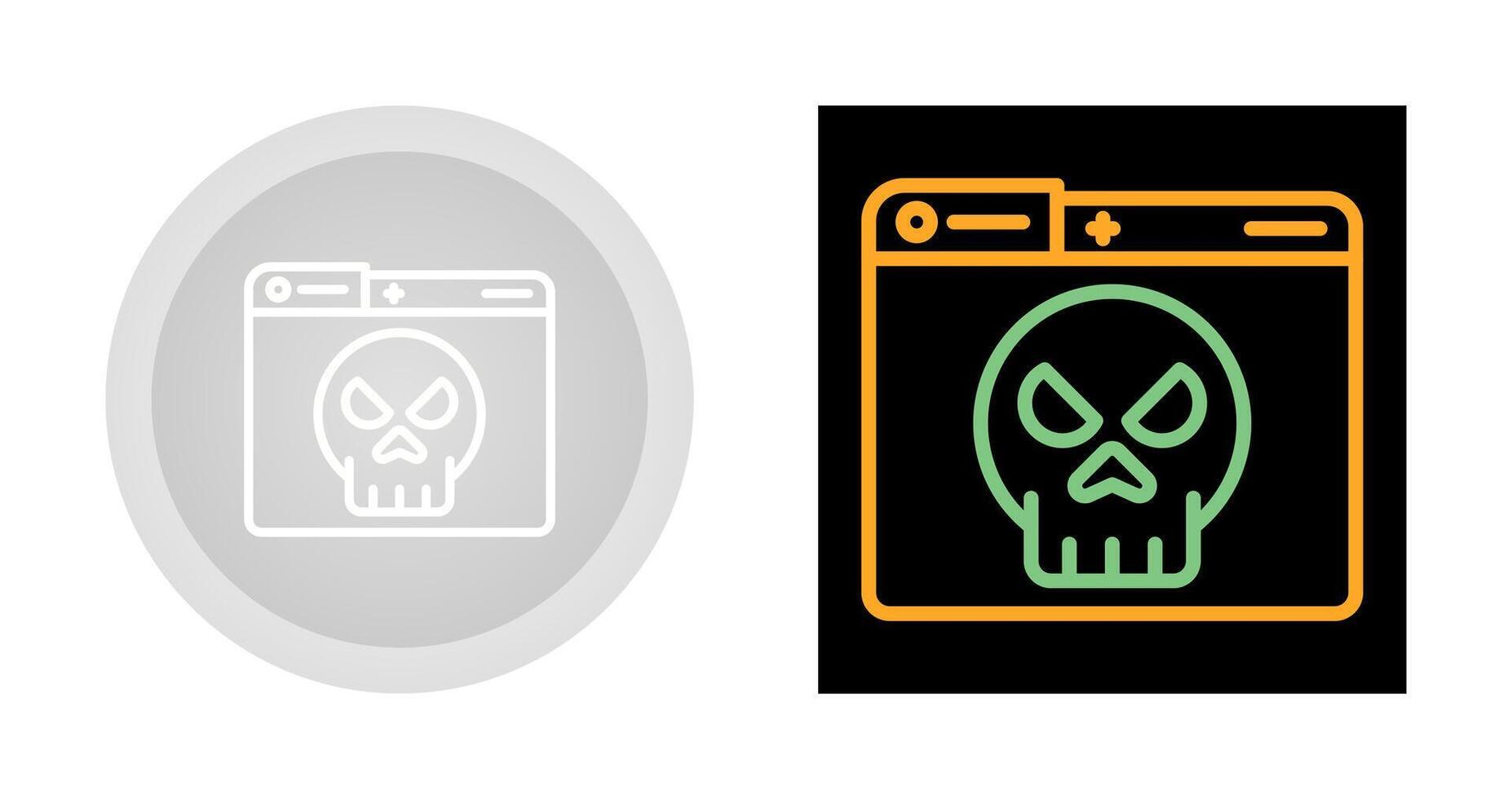 oscuro web vector icono