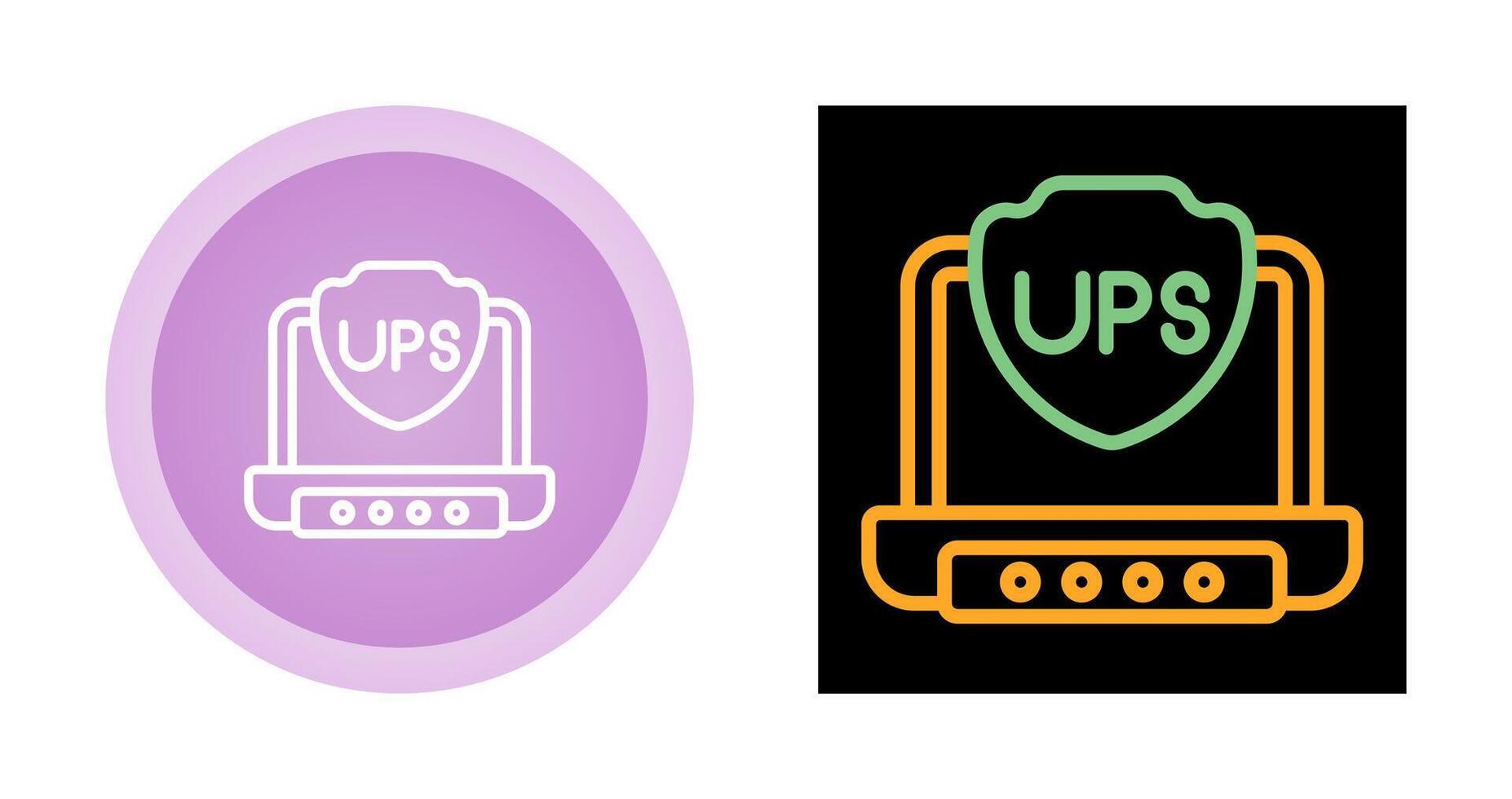 UPS vector icono