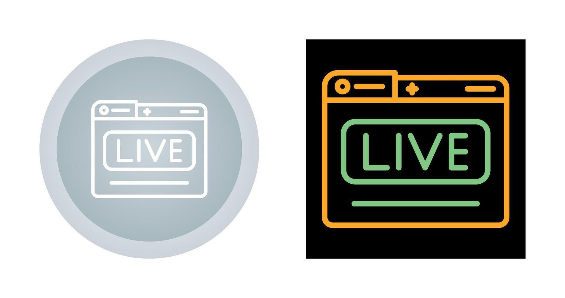 Live Stream Vector Icon