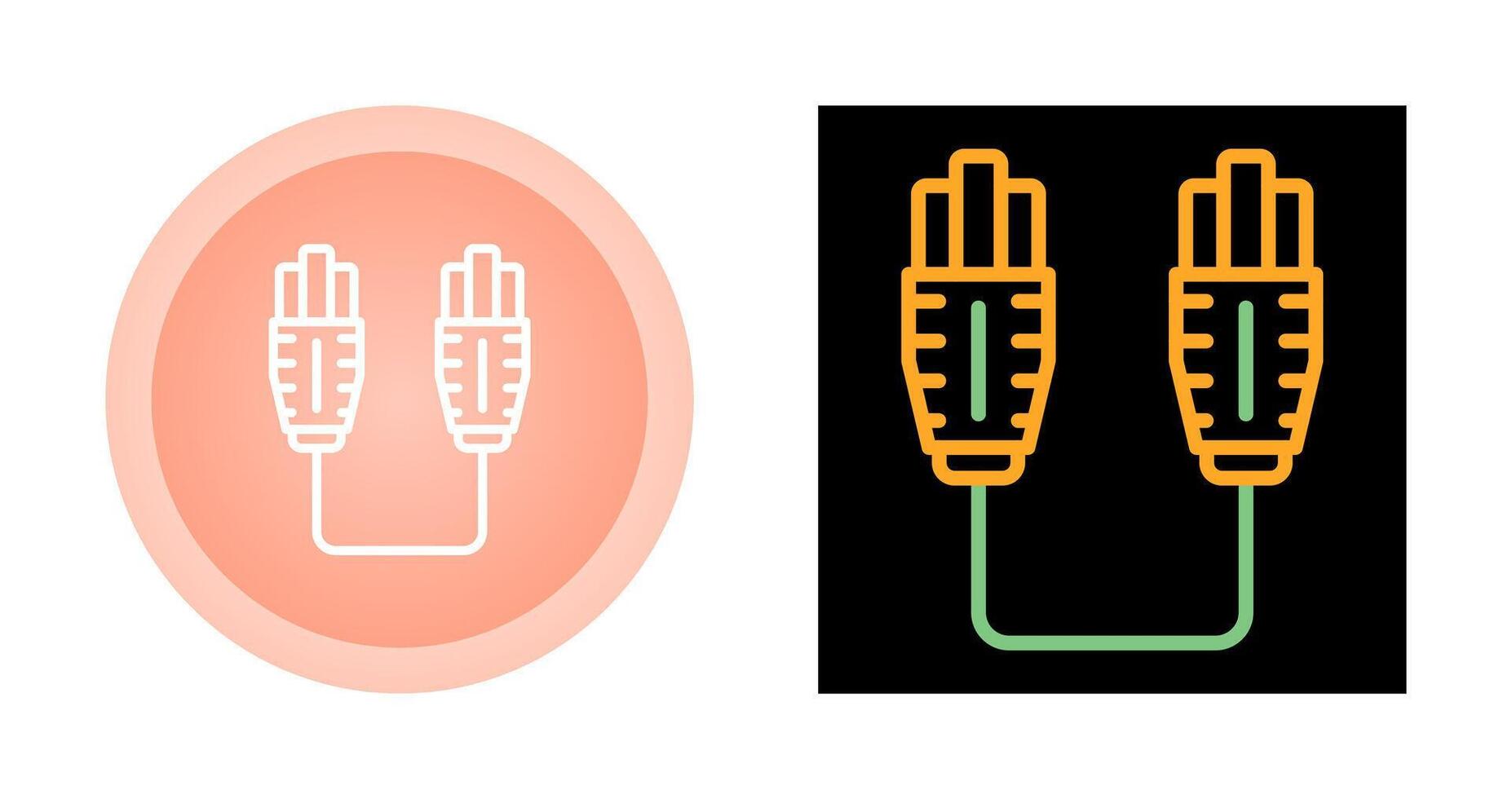 icono de vector de cable