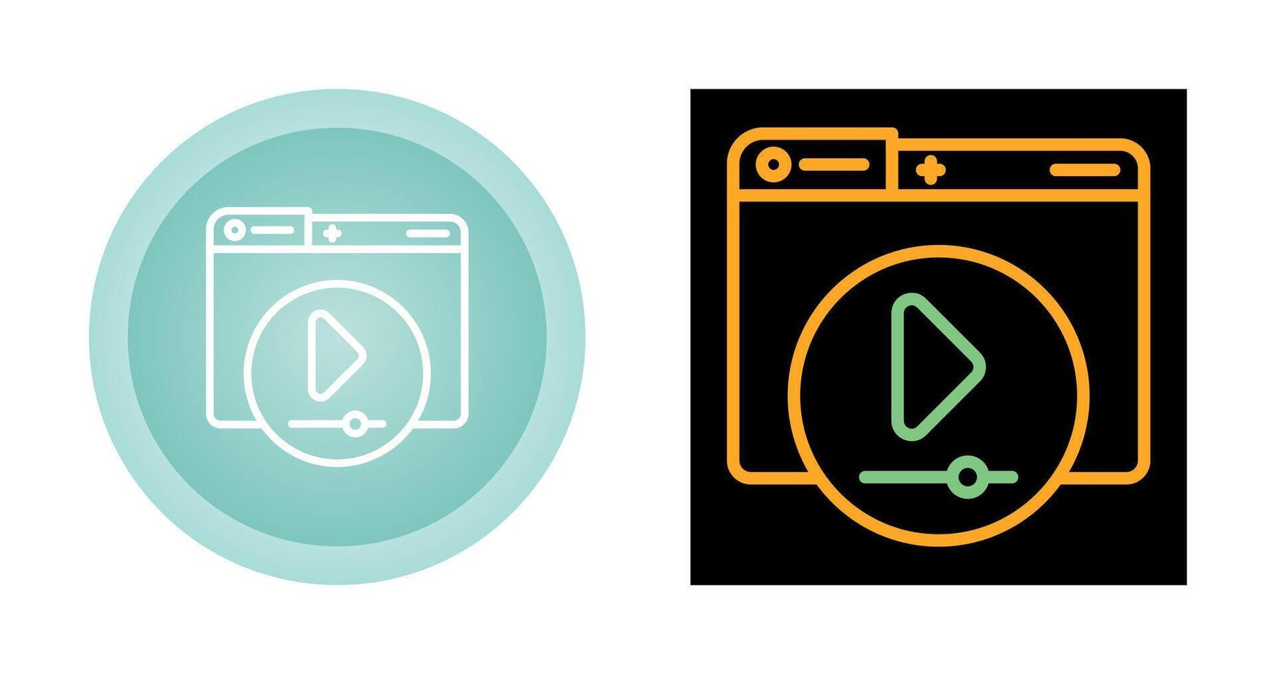 Video Player Vector Icon
