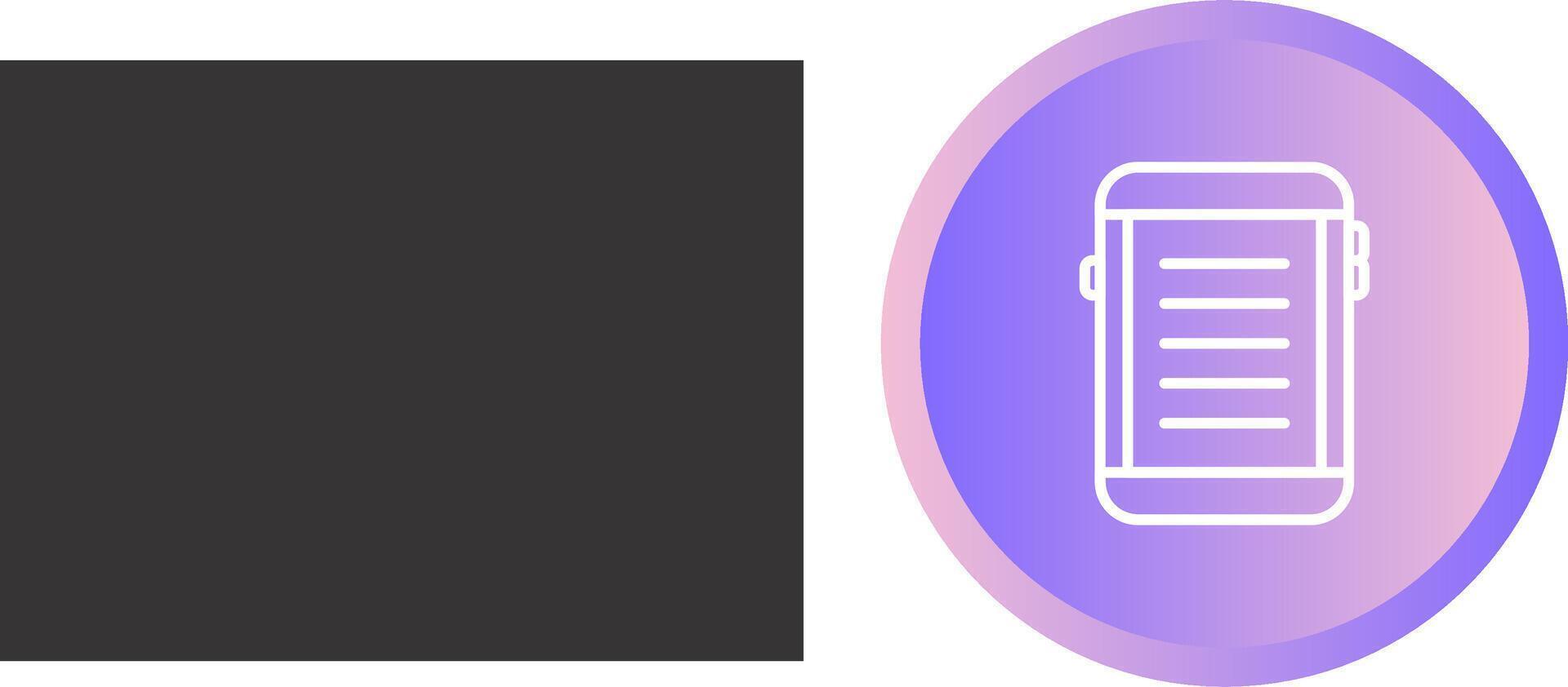 E-reader Vector Icon