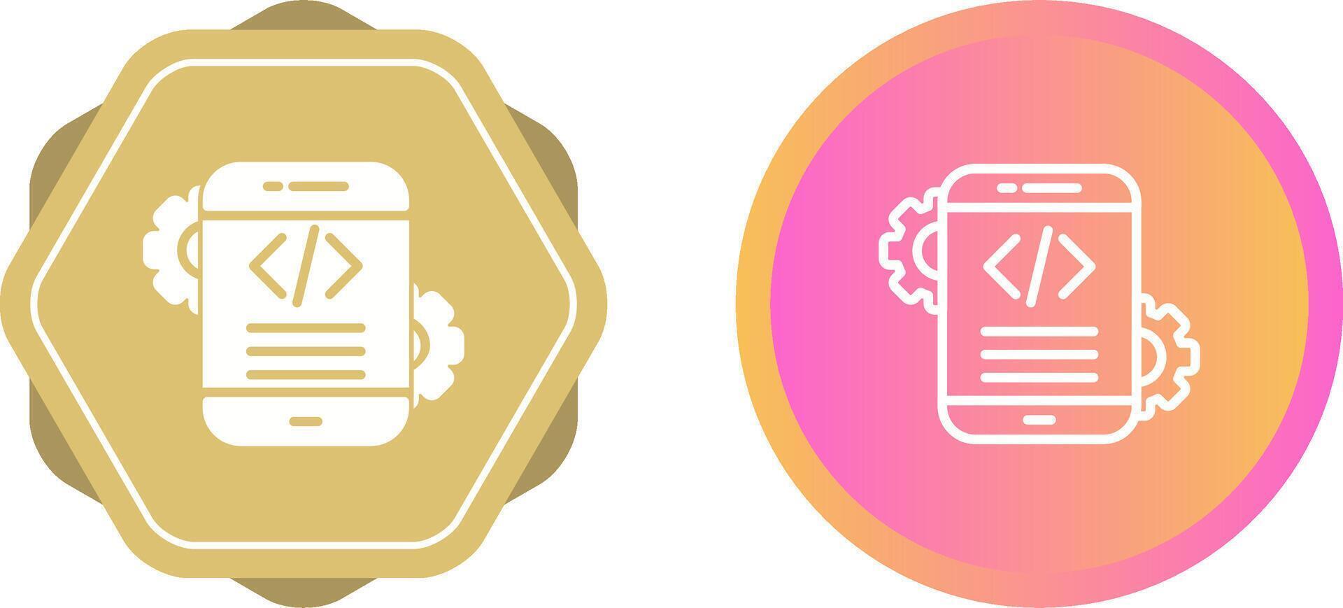 Mobile App Development Vector Icon