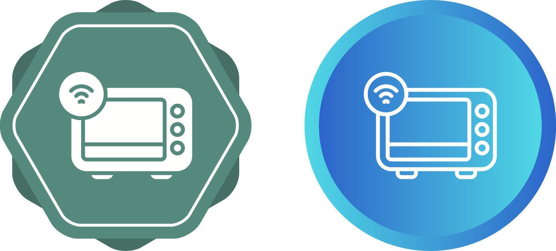 Smart Oven Vector Icon