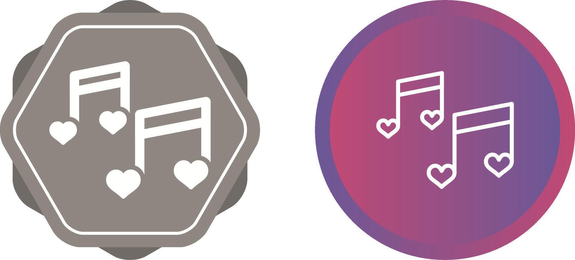 Romantic music Vector Icon