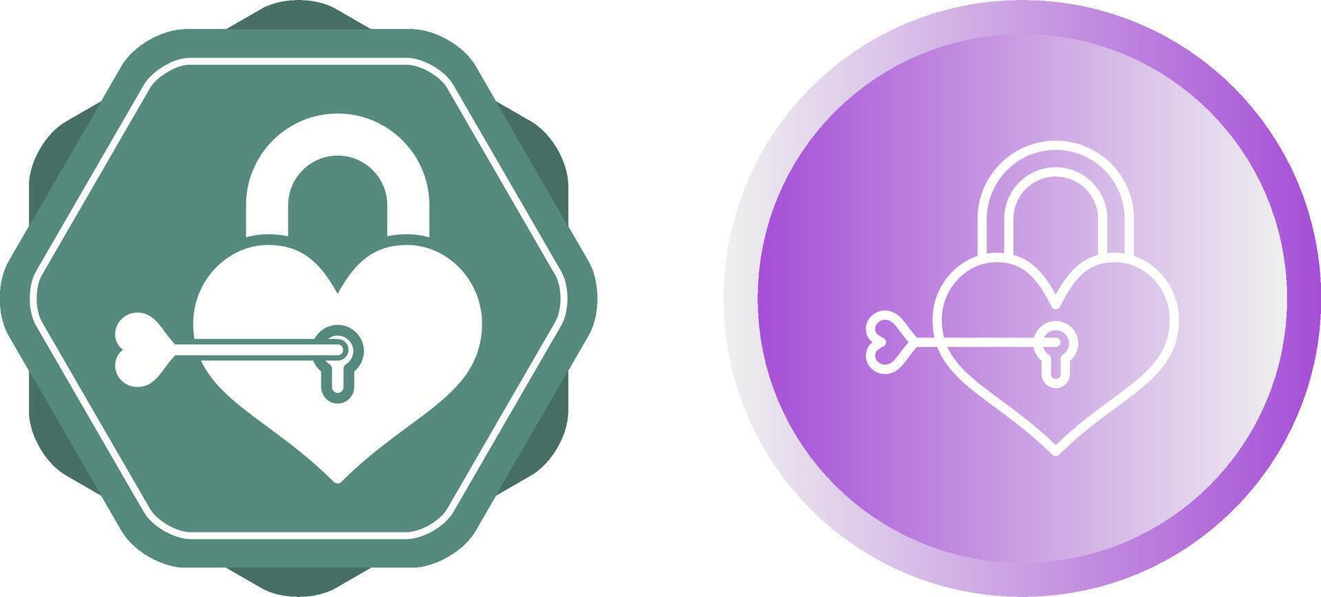 Love lock Vector Icon