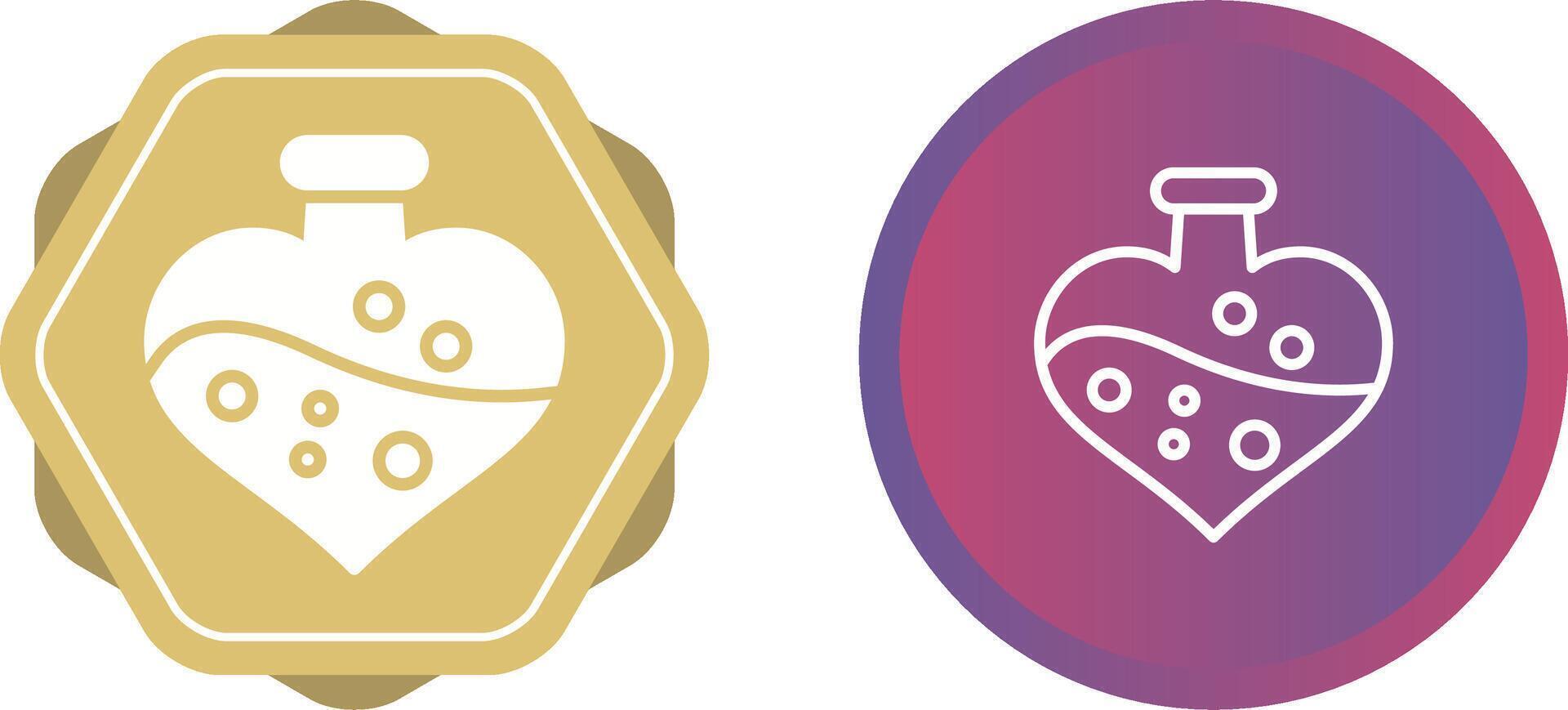 Love potion cocktail Vector Icon