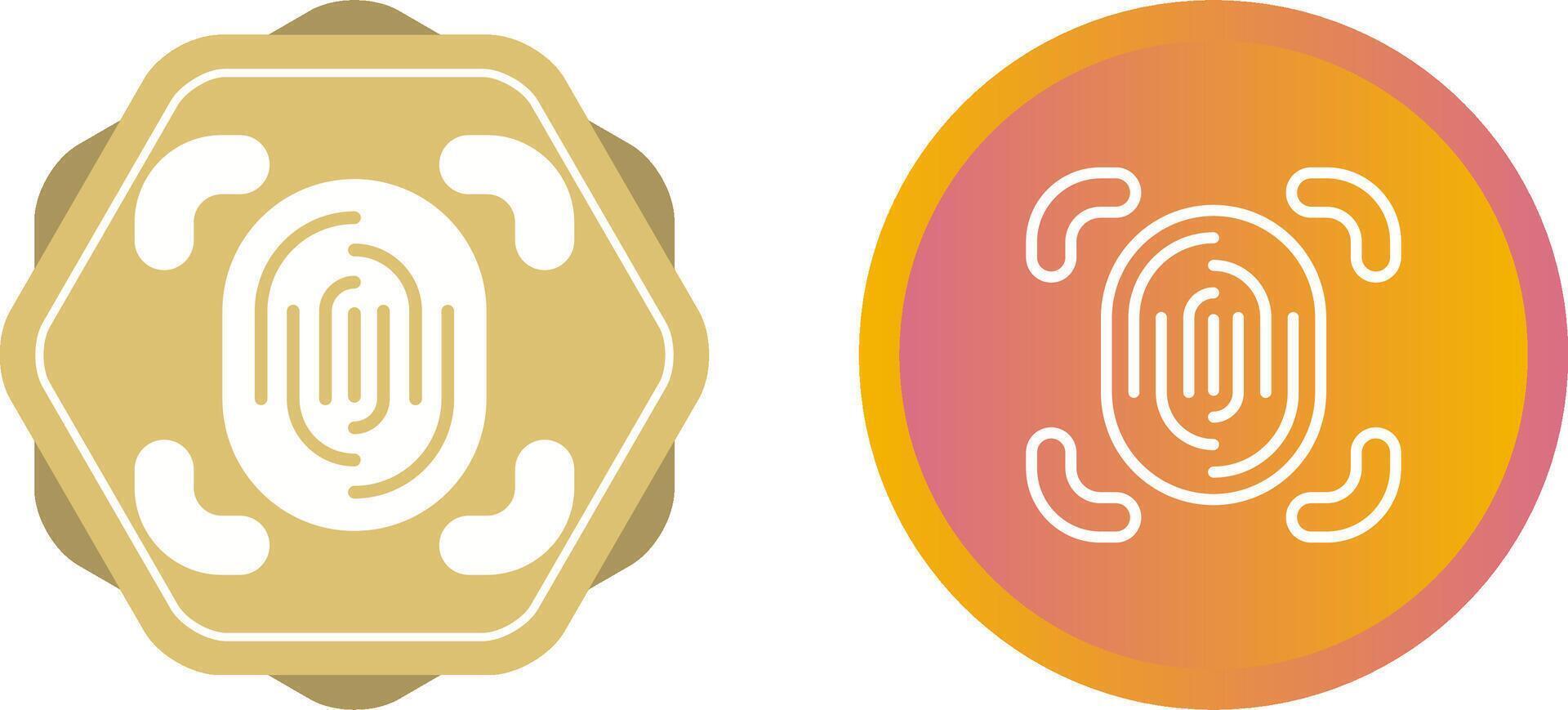 Fingerprint Scanner Vector Icon