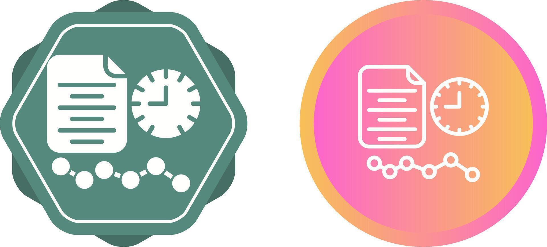 Time Series Analysis Vector Icon