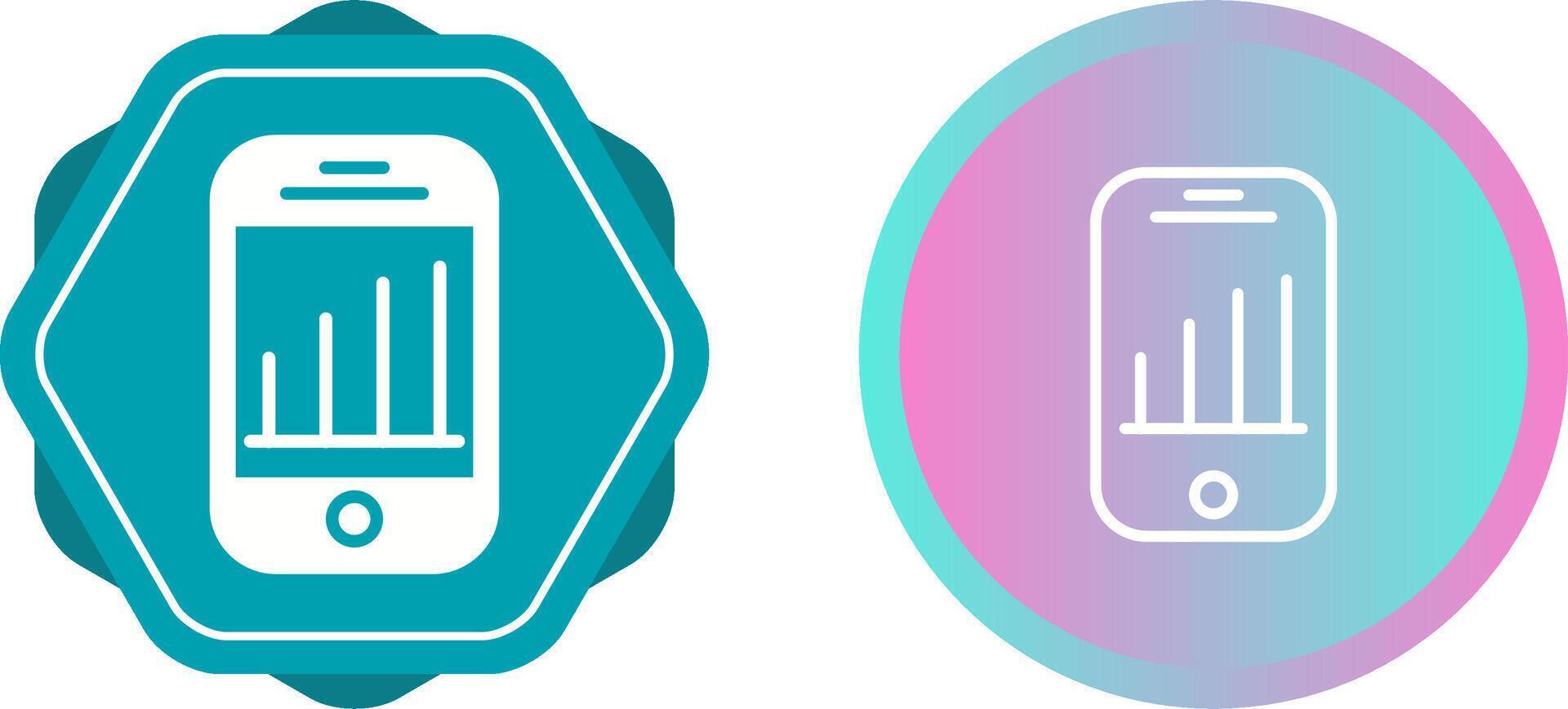 Mobile Analytics Vector Icon