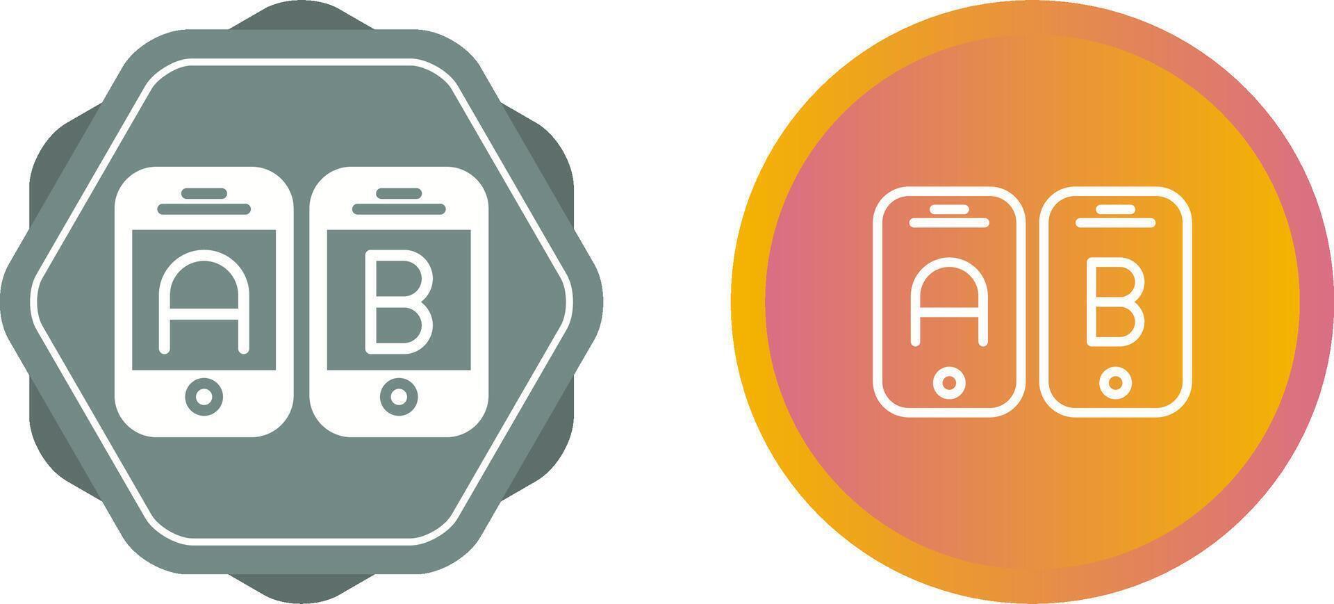 A B Testing Vector Icon