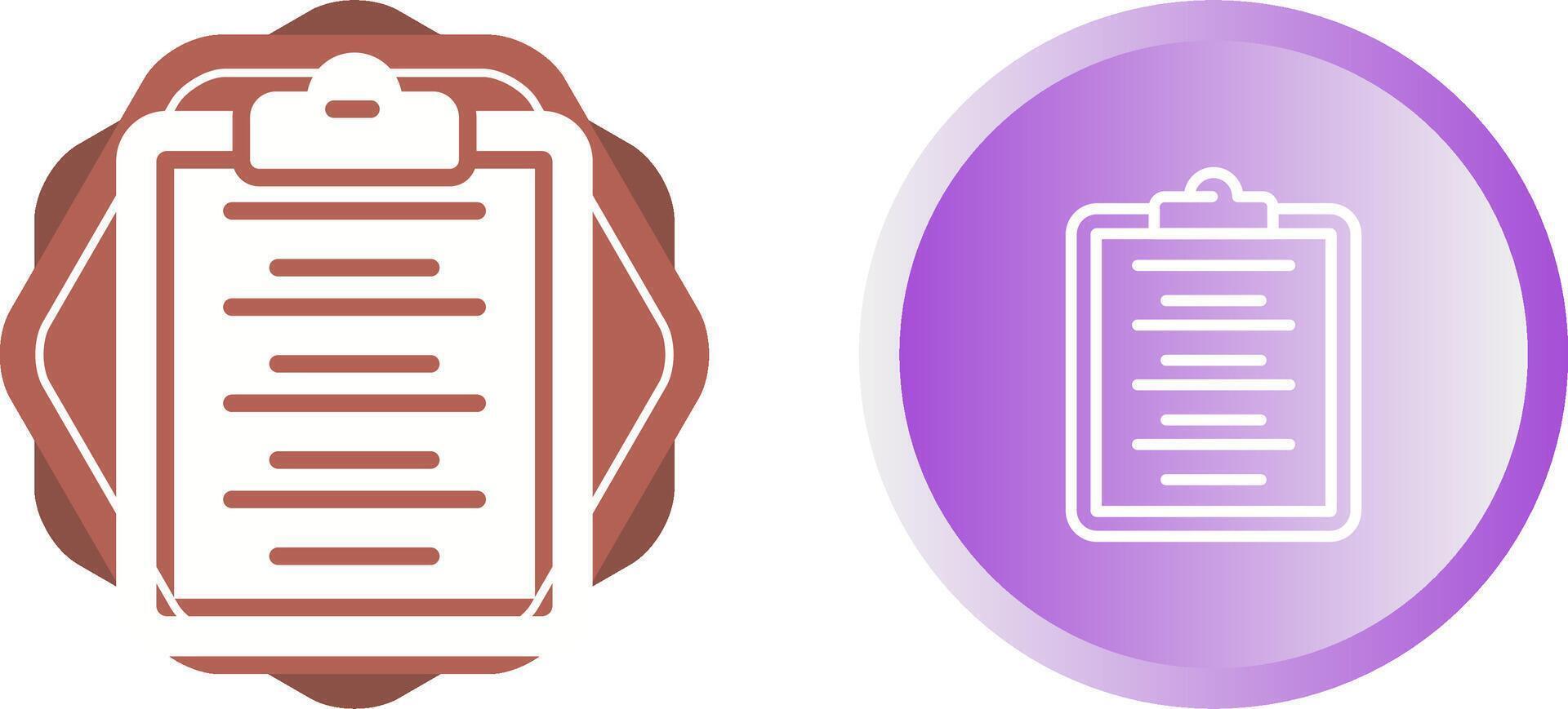 Writing Pad Vector Icon