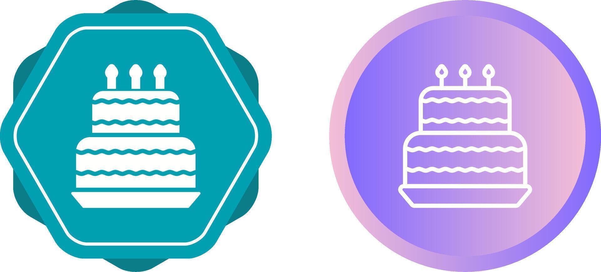 Birthday cake Vector Icon