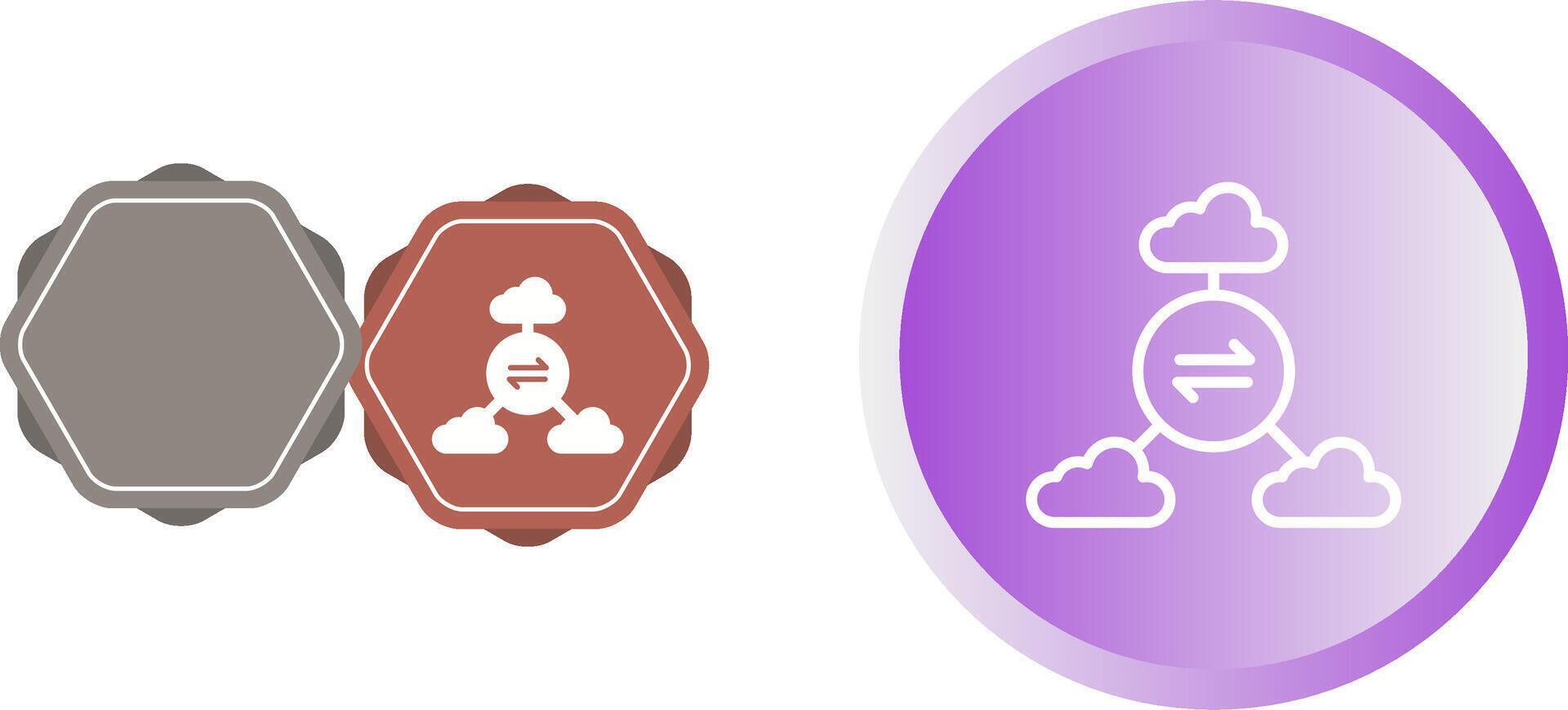Multi-Cloud Vector Icon
