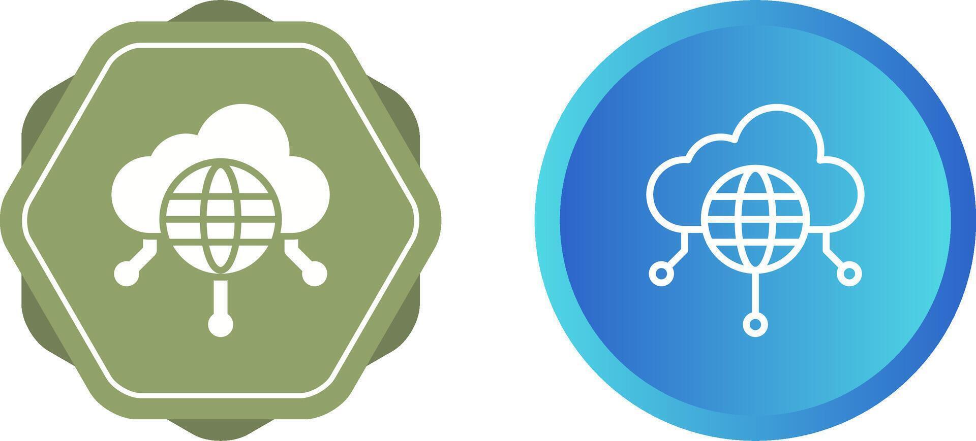Public Cloud Vector Icon