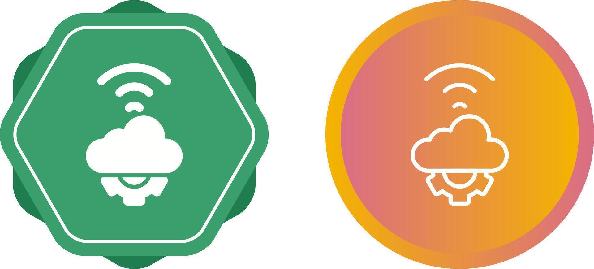 Cloud Automation Vector Icon