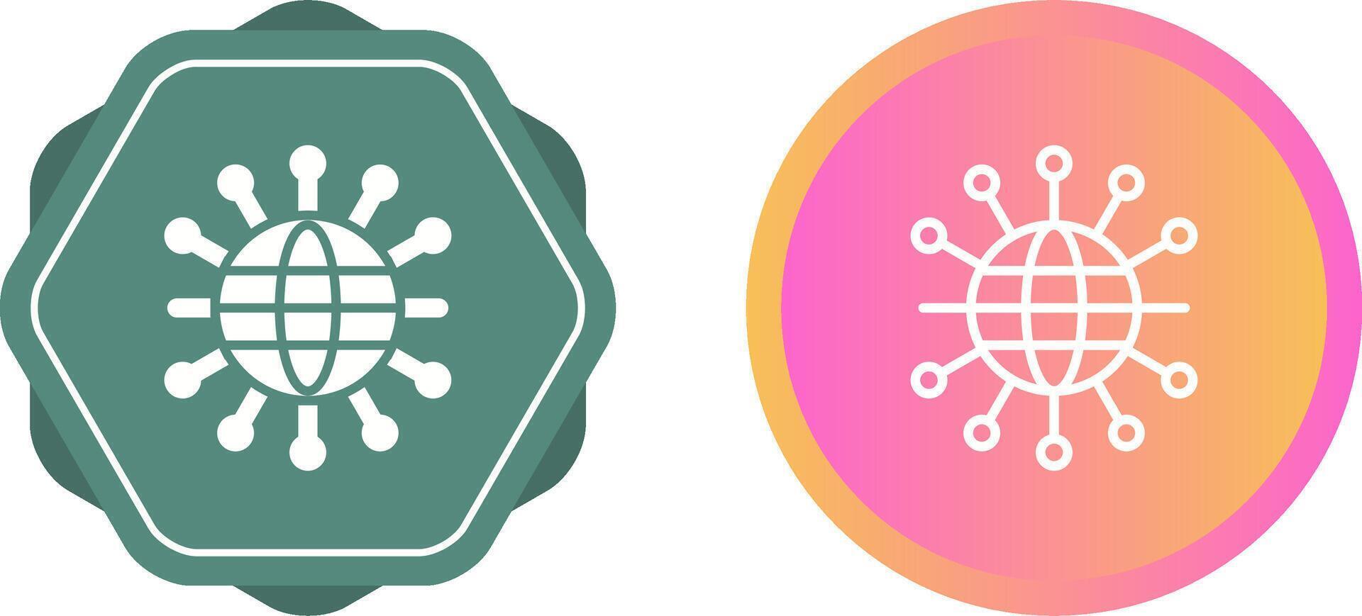 Network Topology Vector Icon
