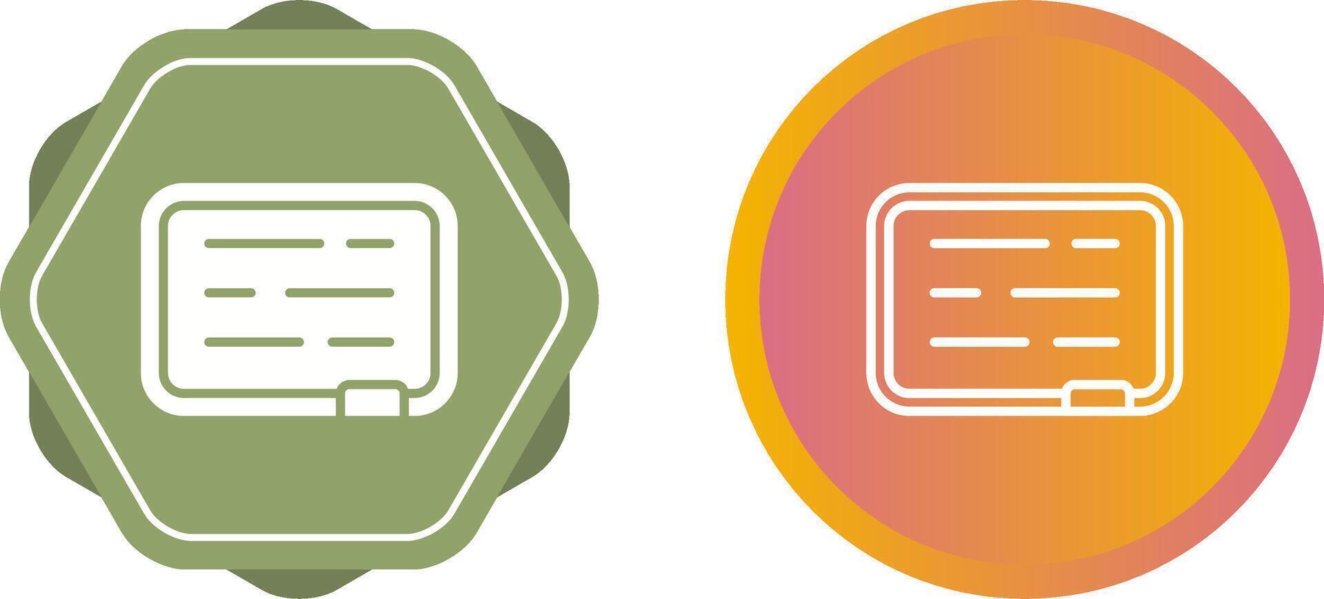 Whiteboard Vector Icon